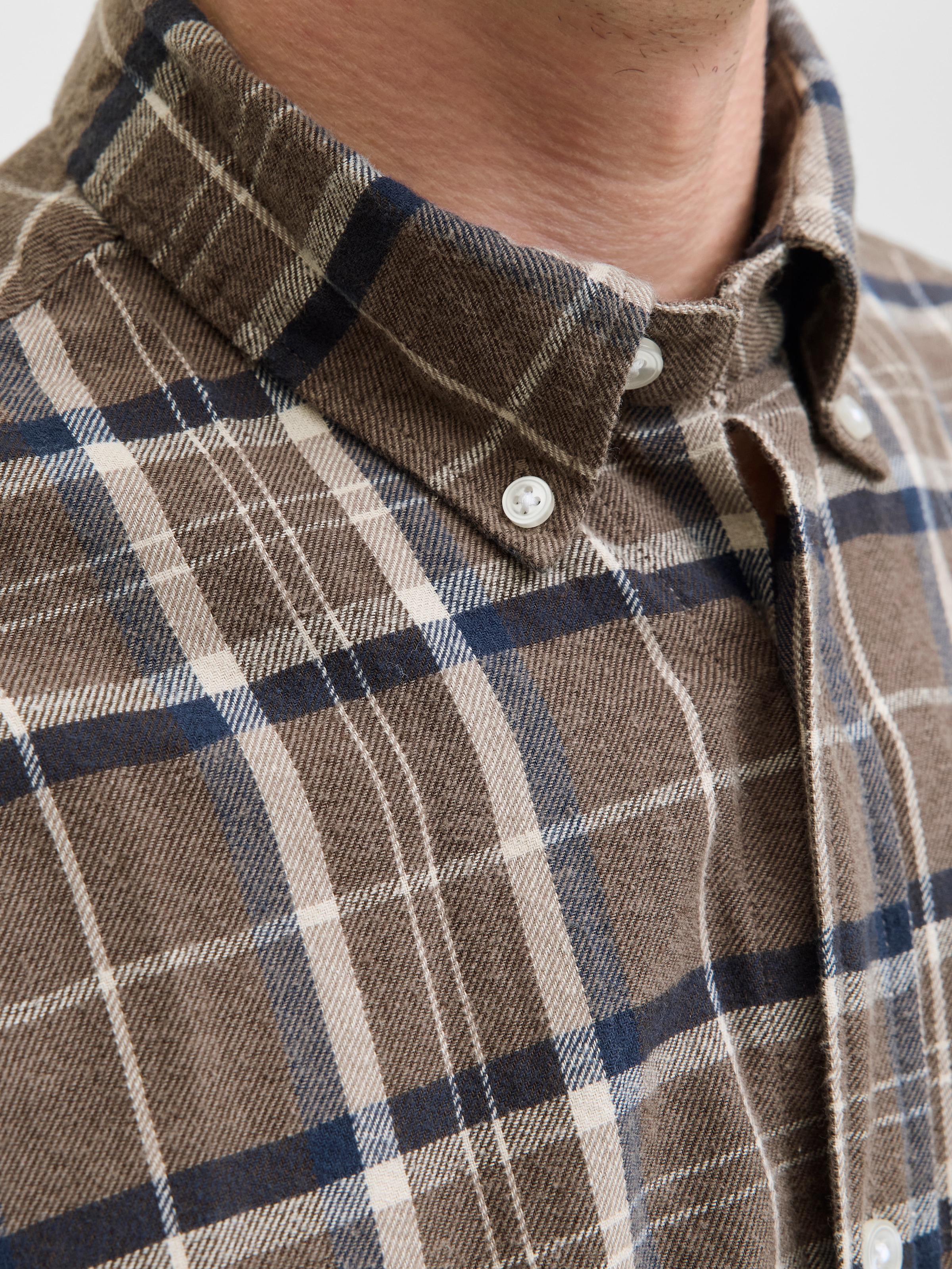Jack & Jones Langarmhemd »JJECLASSIC FLANNEL CHECK SHIRT LS SN«