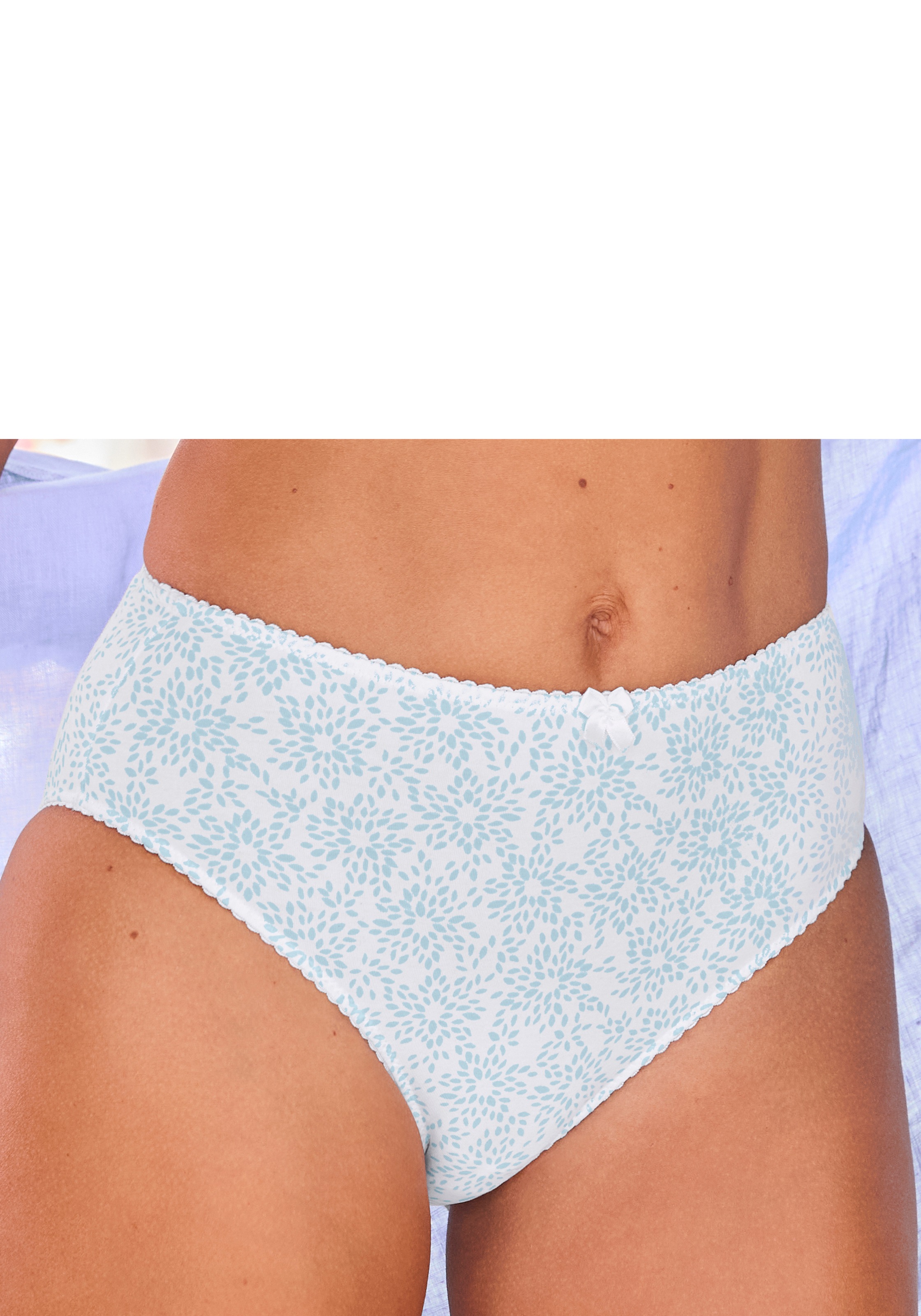 Nuance Slip hoch geschnittener Slip aus Baumwolle in weiß, Größe 48/50