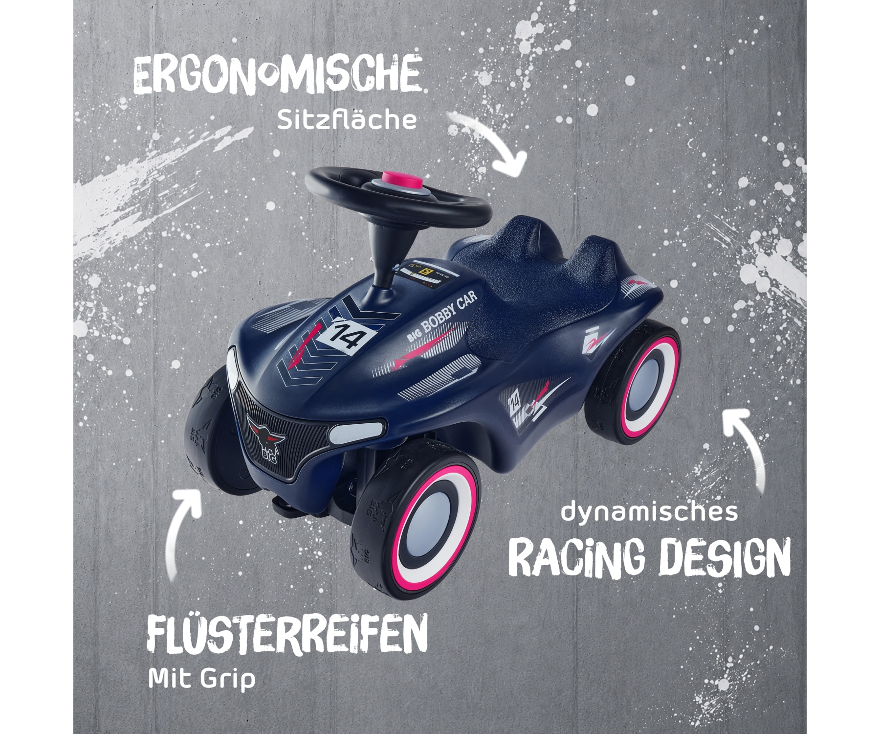 BIG Rutscherauto »BIG Bobby Car Neo RS Blau« Made in Germany