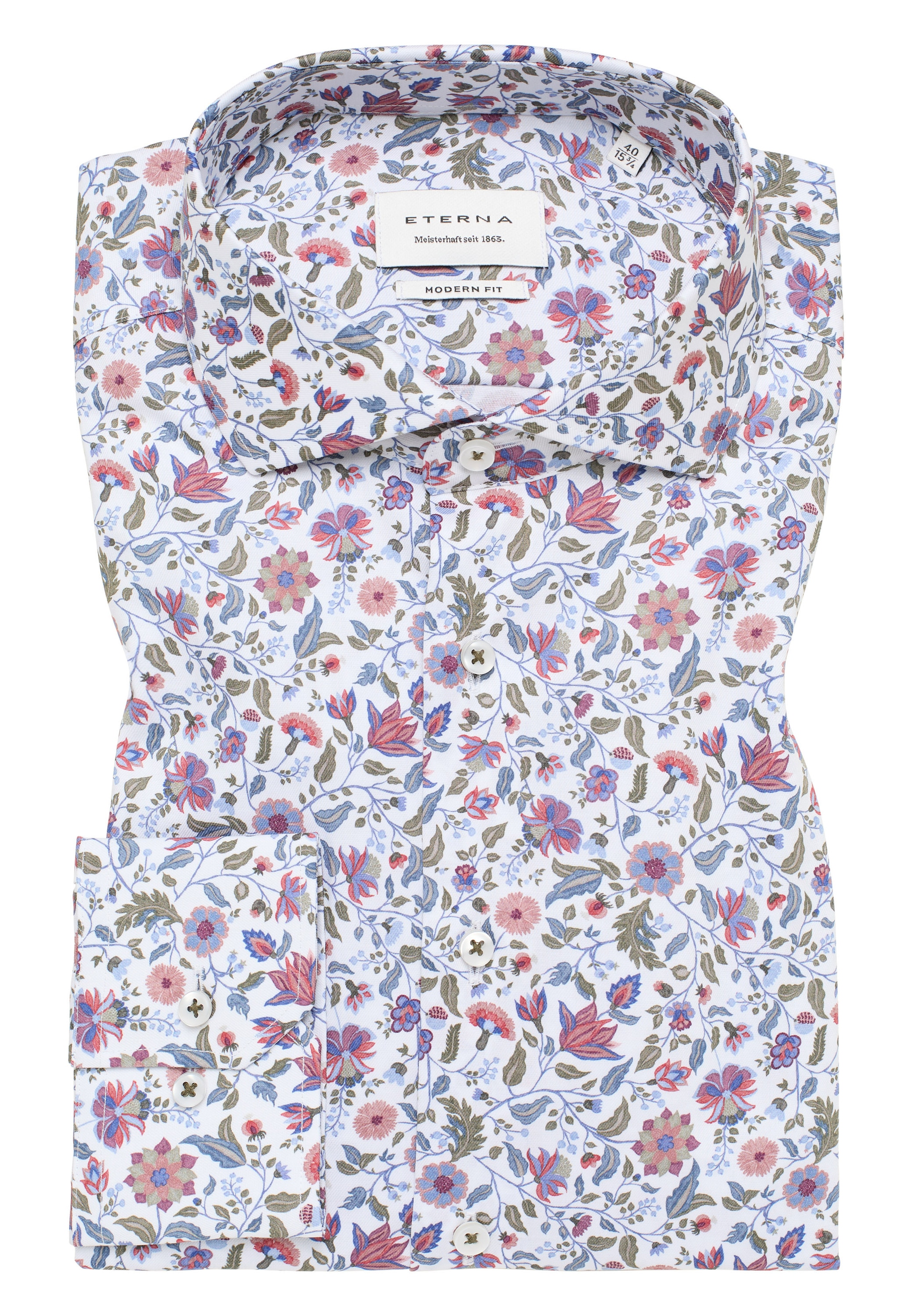 Eterna Langarmhemd »MODERN FIT«, NON IRON (bügelfrei)
