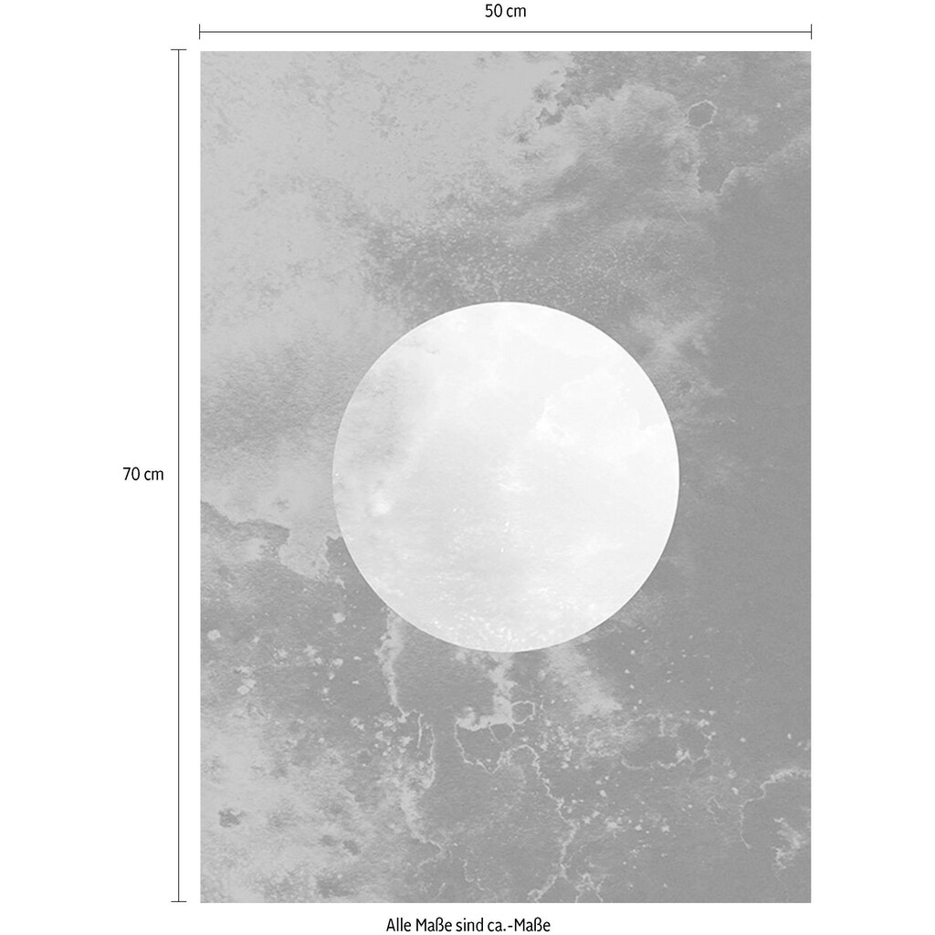Komar Poster »Solum Luna«, Abstrakt, Höhe: 50cm
