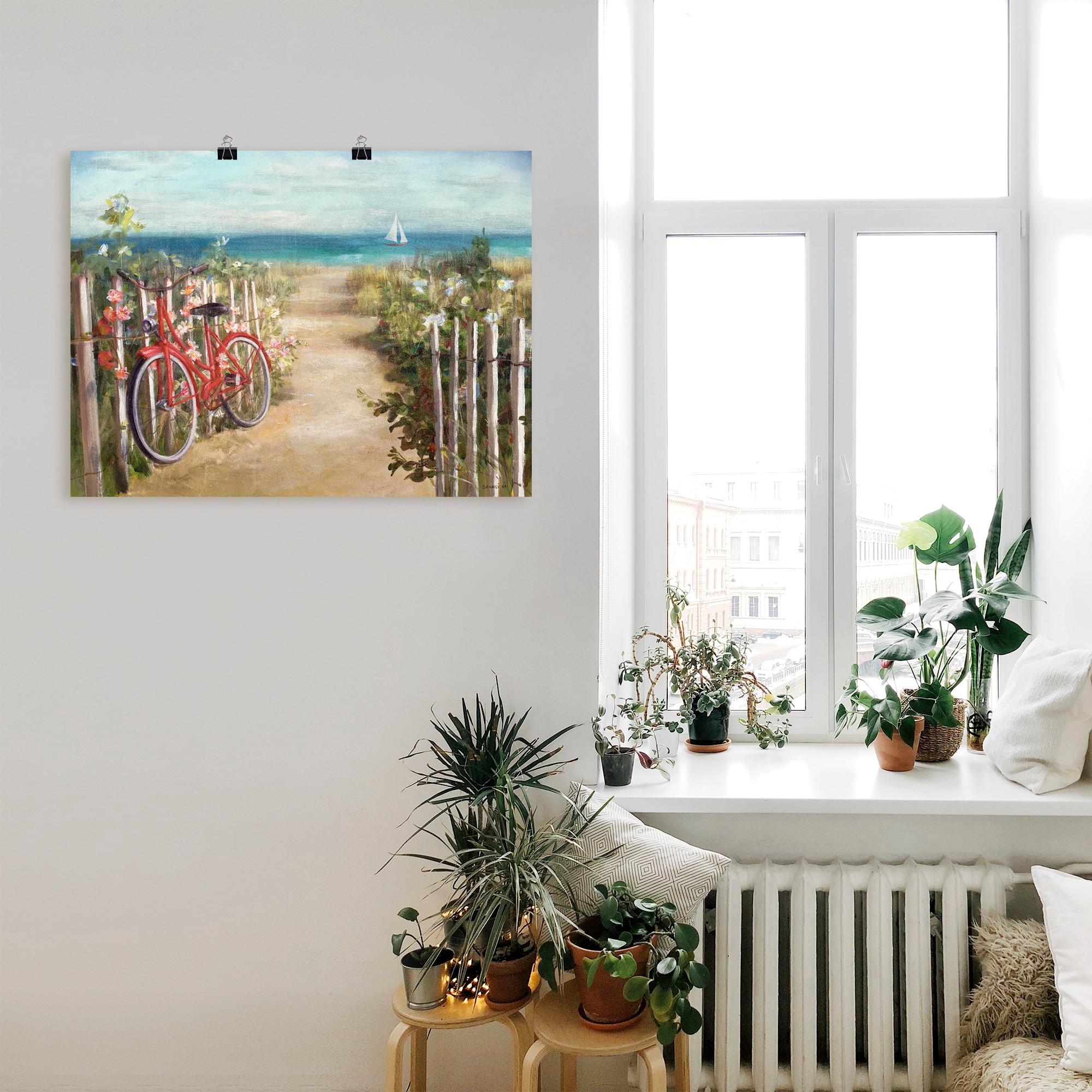 Artland Wandbild »Sommerfahrt« Fahrräder 1 Stk. tlg. als Leinwandbild, Poster in verschied. Größen