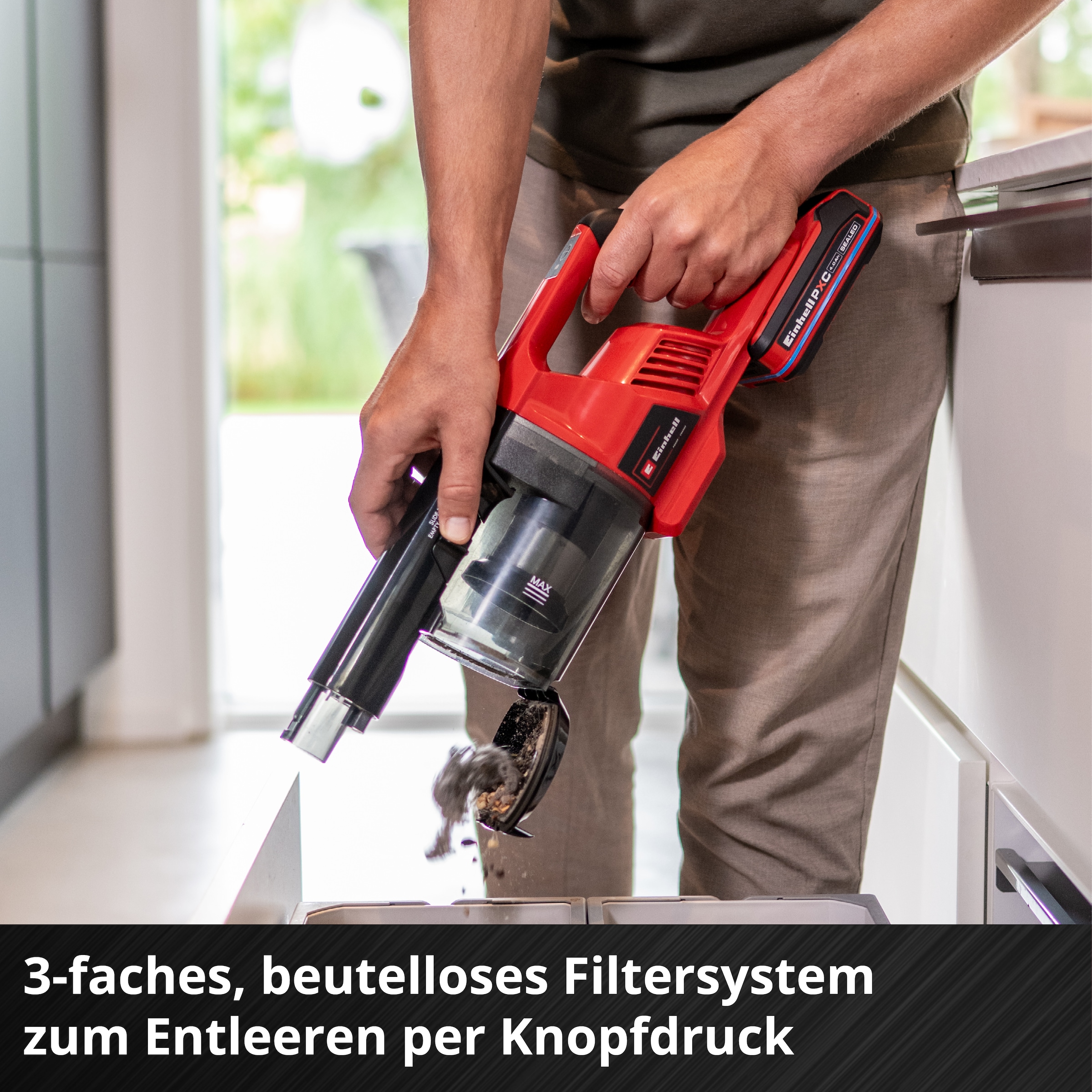 Einhell Akku-Stielstaubsauger »TE-SV 18 Li-FLX (1x 4,0 Ah)« inkl. Akku und Ladegerät