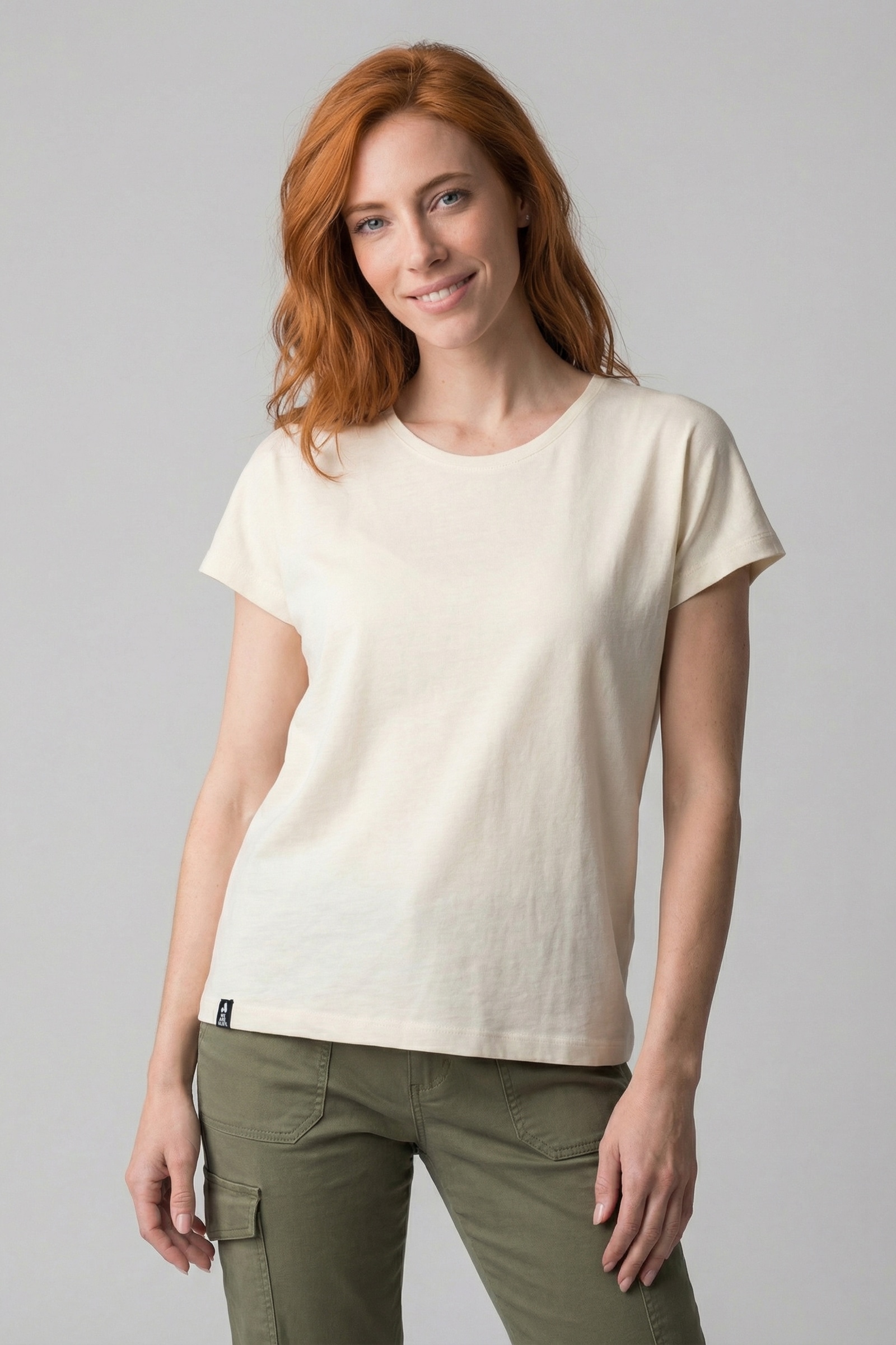 Alife & Kickin Rundhalsshirt leichtes Sommer-Top aus Bio-Baumwolle mit Rundhals