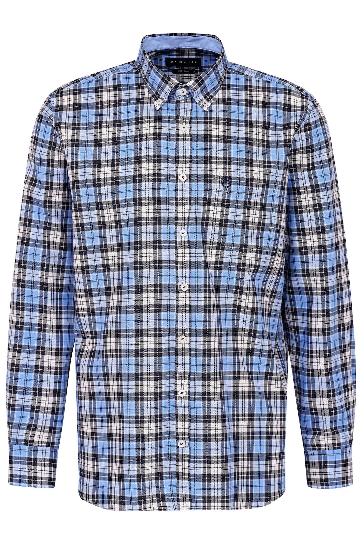 bugatti Langarmhemd, aus 100 % Baumwolle