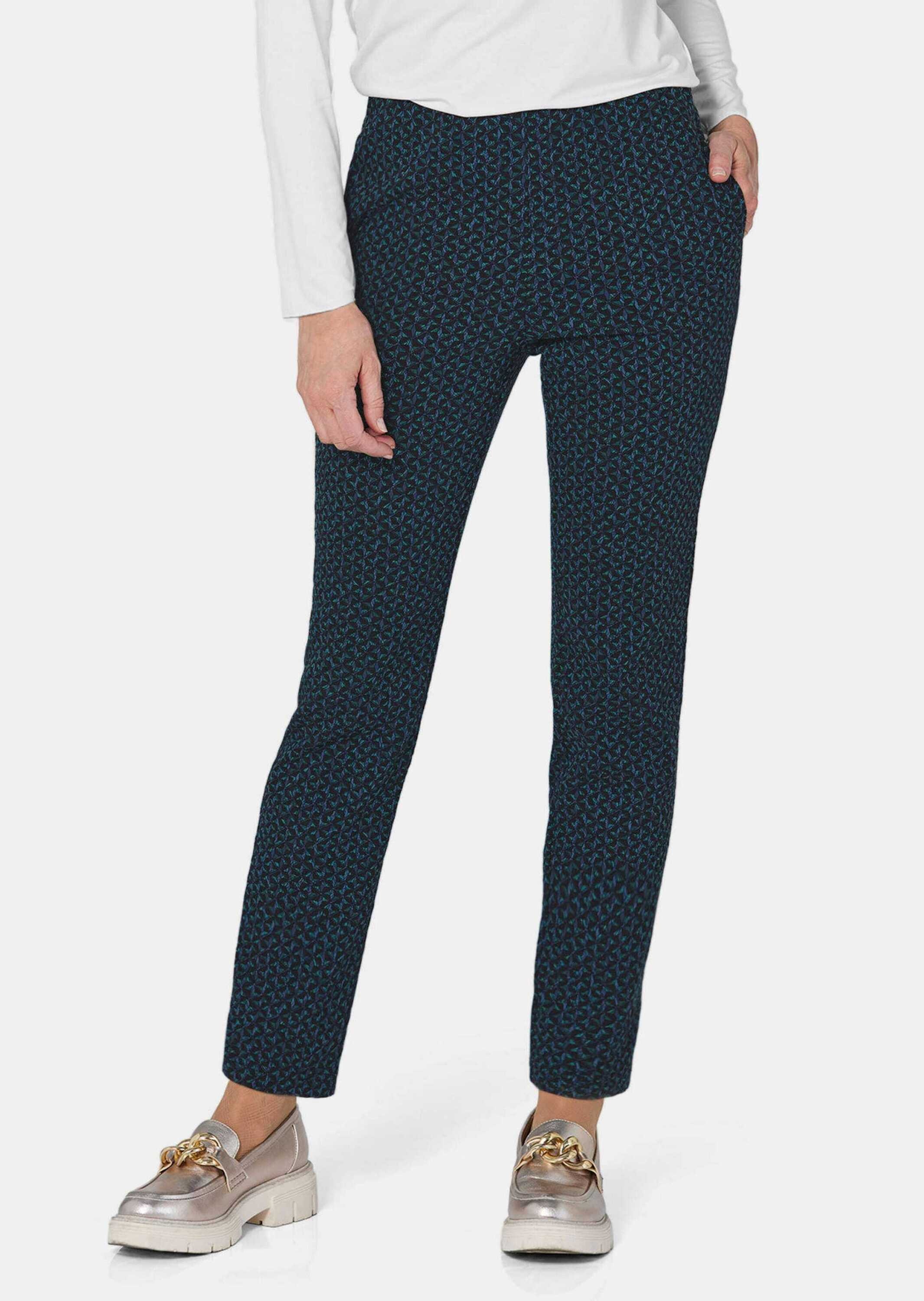 GOLDNER 2-in-1-Hose »Druckhose LOUISA mit Jacquard-Muster«