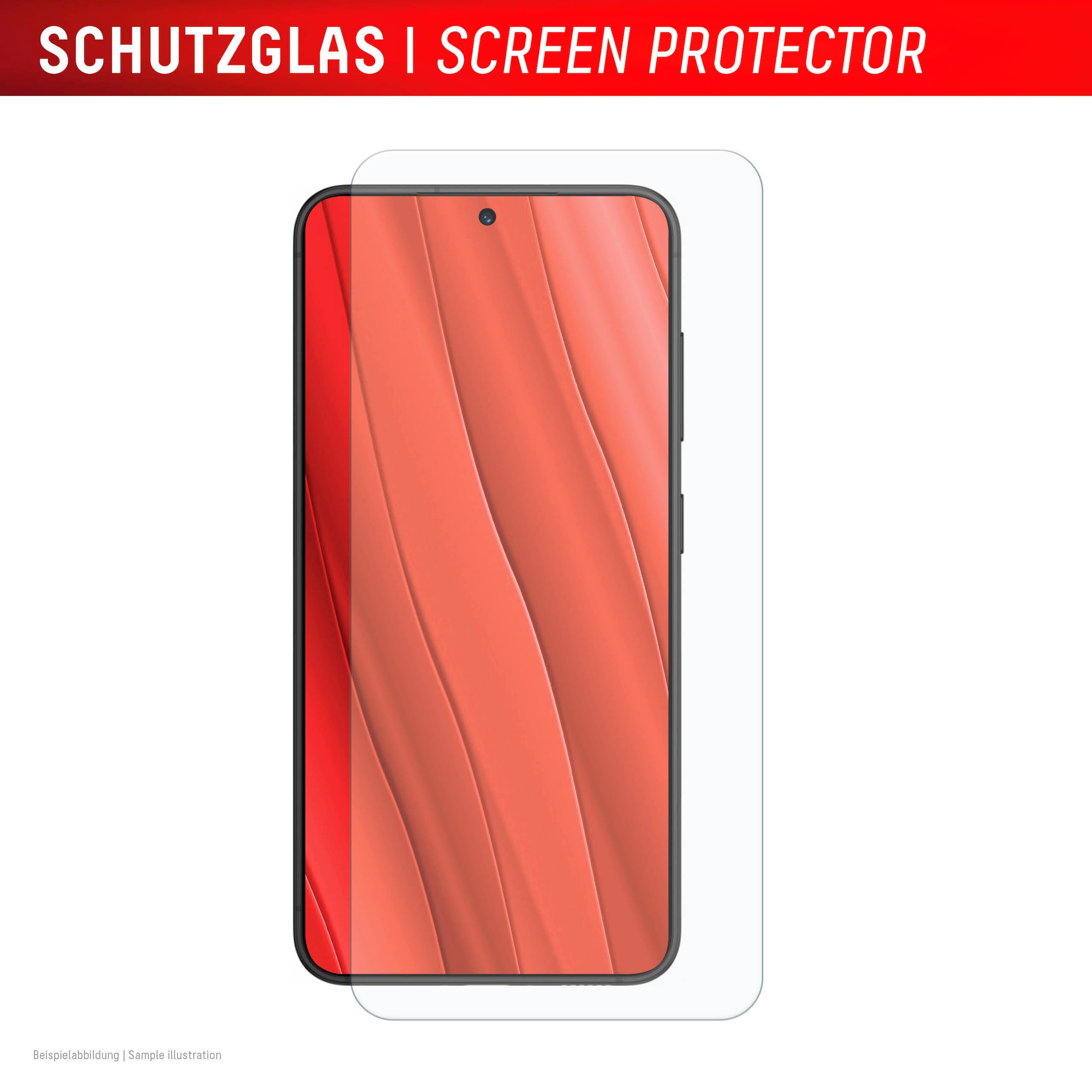 Displex Displayschutzglas »Real Glass + Case«, für Samsung Galaxy S24-Samsung Galaxy S25, Displayschutzfolie Displayschutz Rundumschutz 360 Grad splitterfest