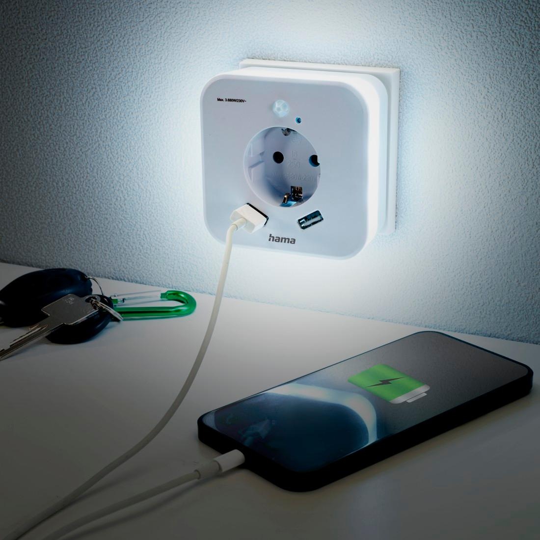 Steckdose taglichtweiß«, Bewegungsmelder mit LED Erwachsene, 2 für Baby, »Nachtlicht Nachtlicht bestellen Kinder und und USB bei Hama OTTO