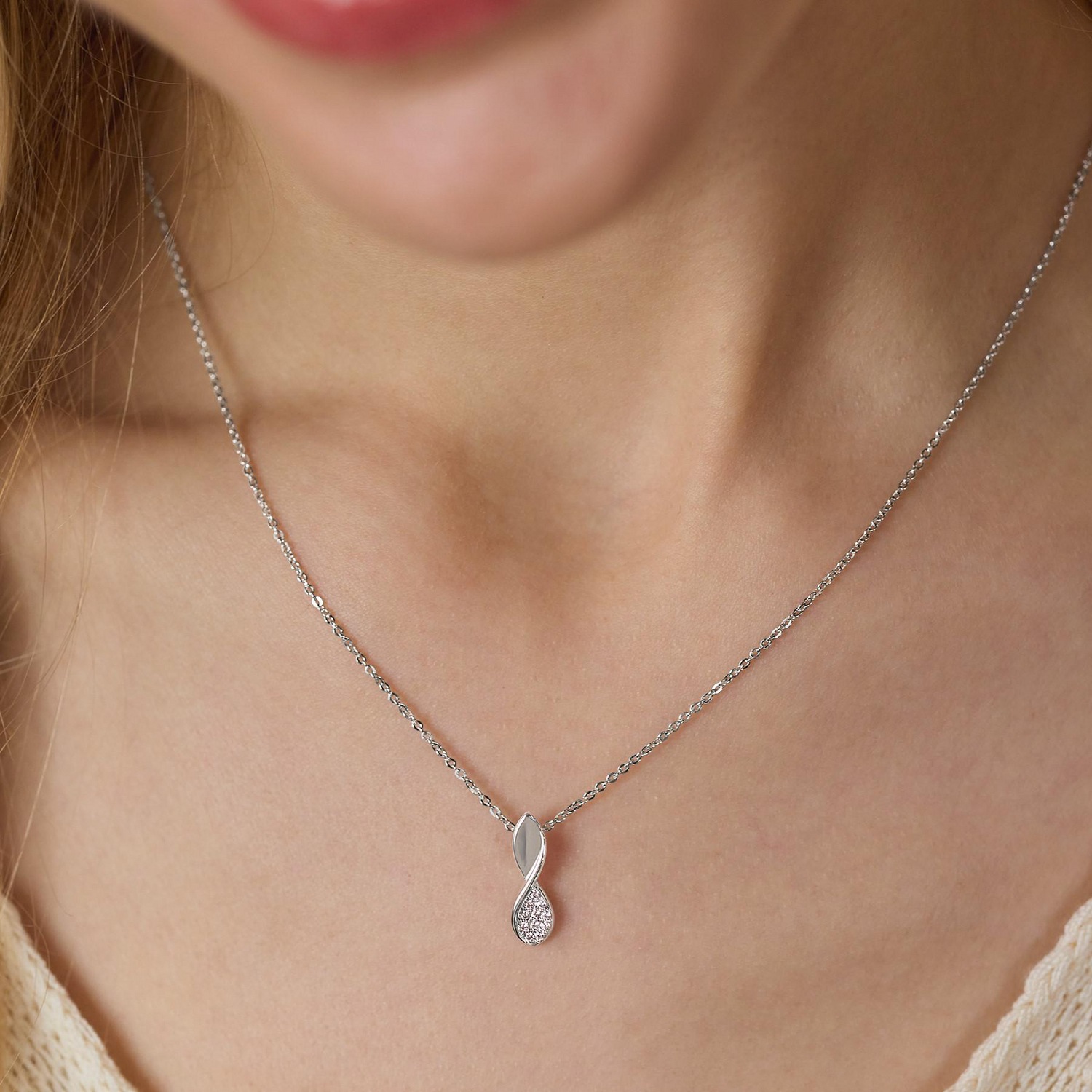 Amor Kette mit Anhänger »Schmuck Geschenk« mit Zirkonia (synth.)