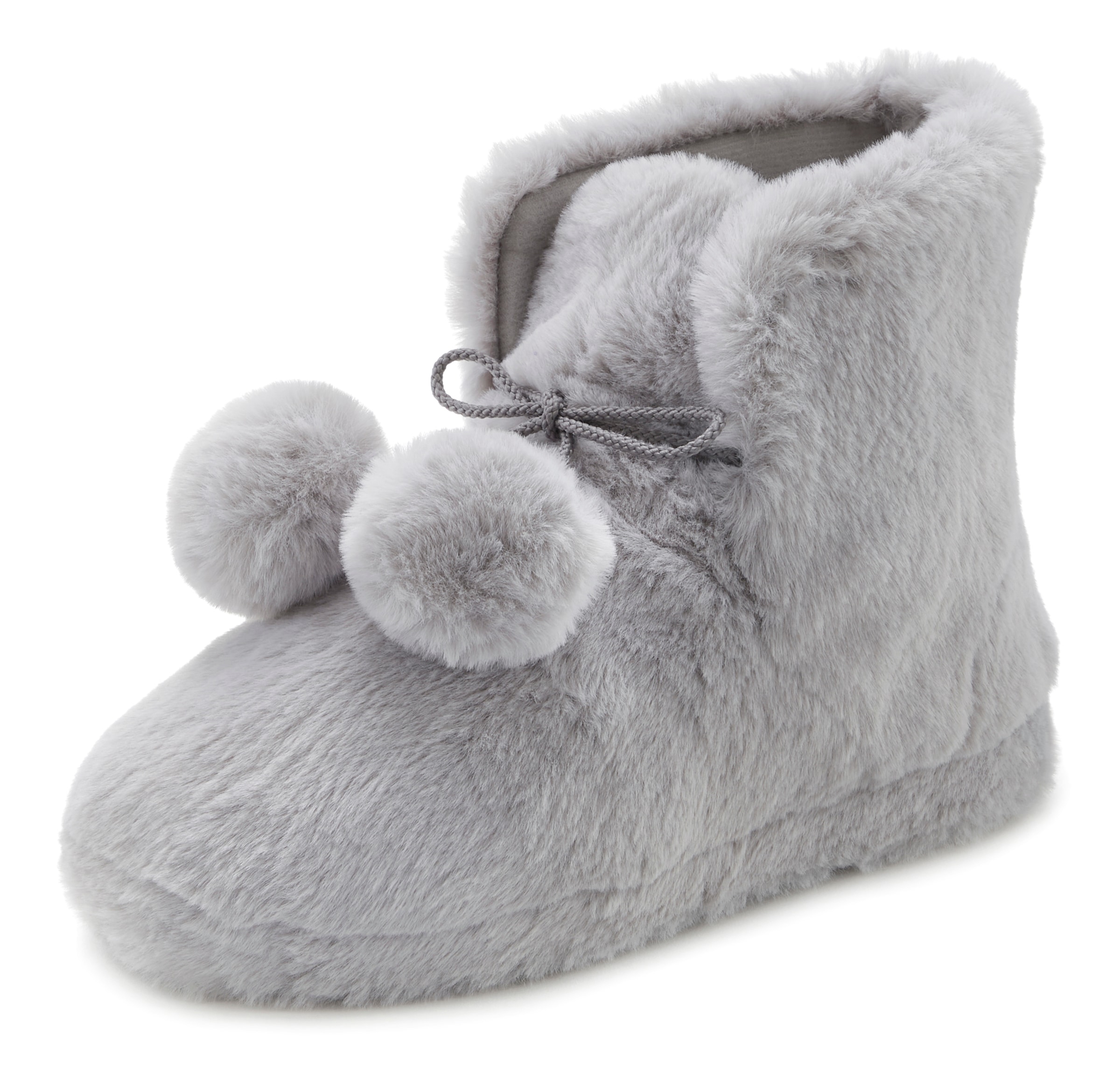 Vivance Hausschuh, Pantolette, Pantoffel, Boots mit kuscheligem Fellimitat VEGAN