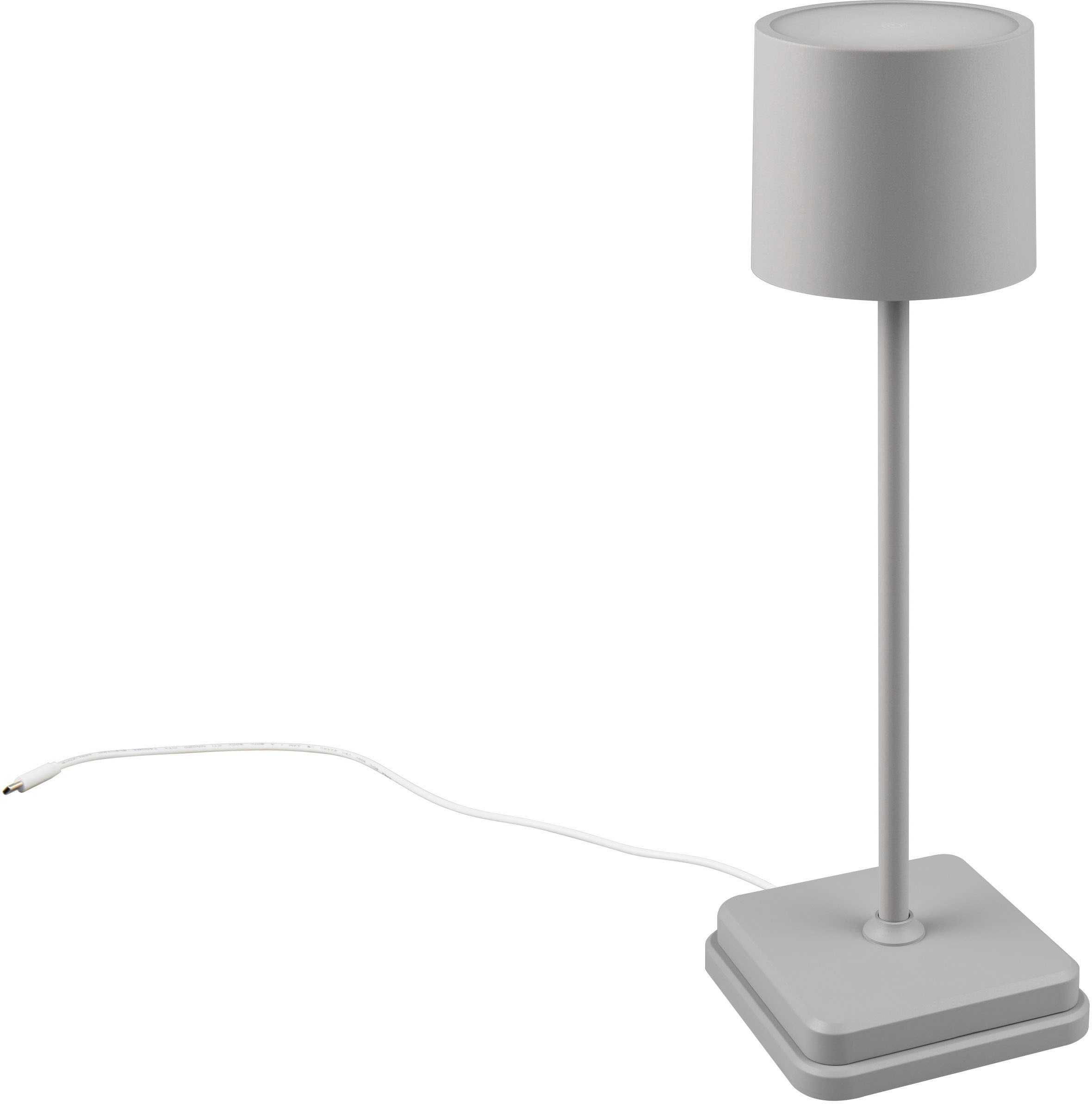 REALITY Leuchten LED Außen-Tischleuchte »Fernandez«, LED fest integriert, dimmbar, Lichtfarbe einstellbar, USB Ladestation