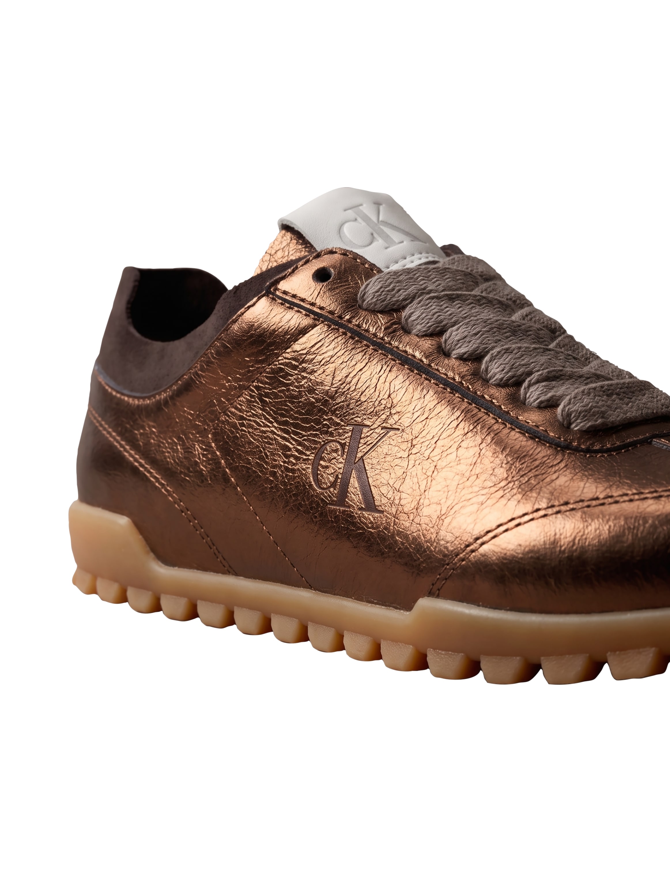 Calvin Klein Sneaker »LOW PROFILE SNEAKER MET«  Halbschuh, Freizeitschuh, Schnürschuh in Metallic-Optik