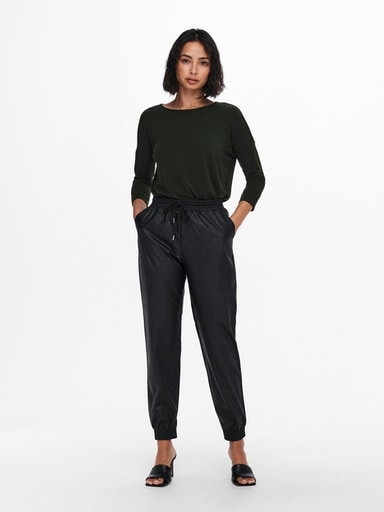 ONLY 3/4-Arm-Shirt »ONLGLAMOUR 3/4 TOP JRS NOOS«, in lässiger Oversize-Form