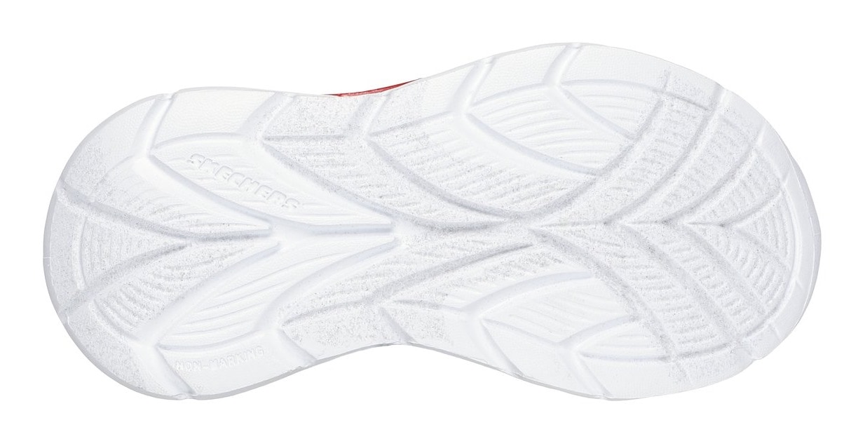 Skechers Lauflernschuh »FLEX-GLOW ULTRA LIGHTS«, Blink,-Klettschuh zum Schlüpfen, Neon, Größenschablone zum Download