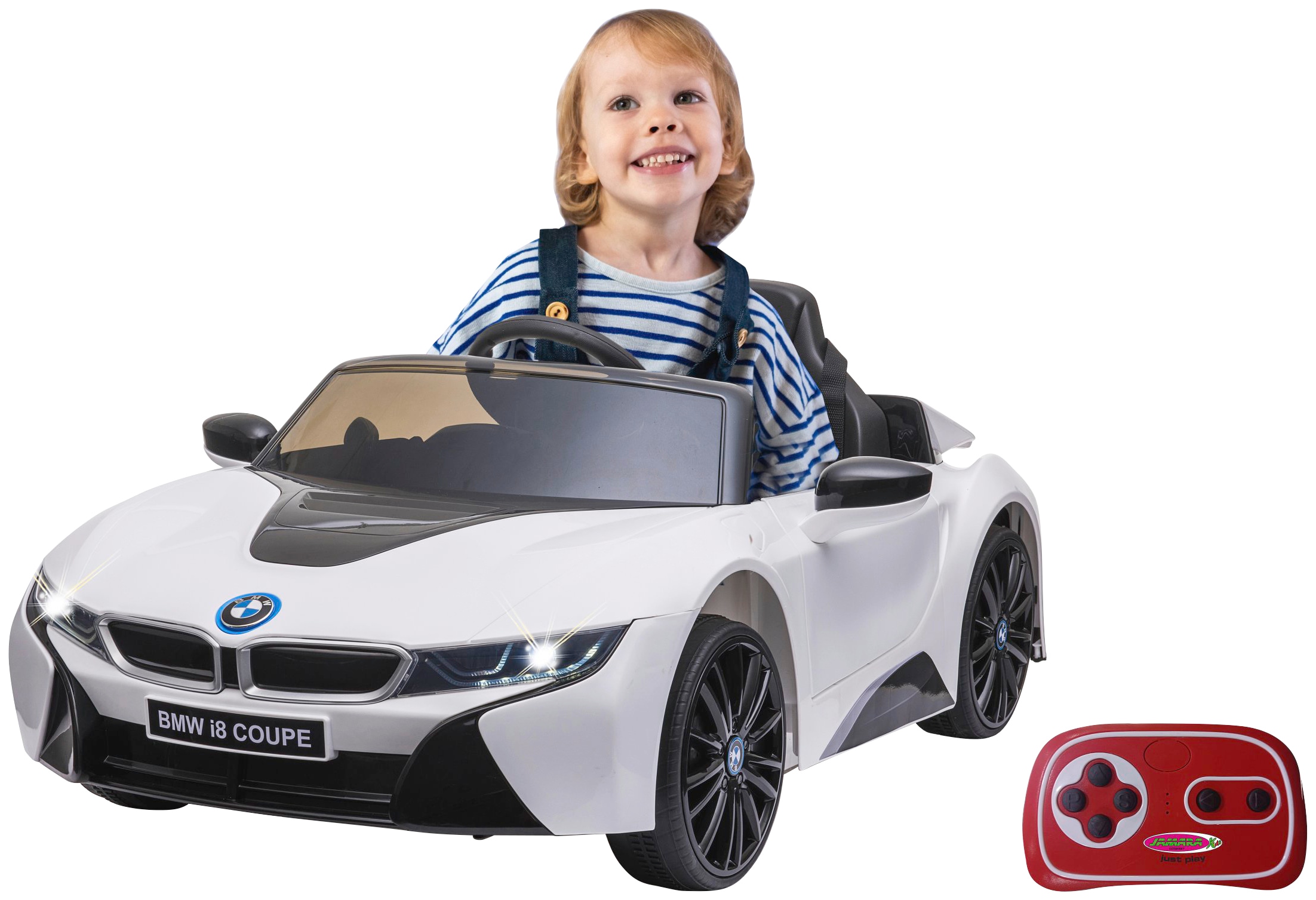 Jamara Elektro-Kinderauto »Ride-on BMW I8 Coupe weiß«, ab 3 Jahren, bis 30 kg