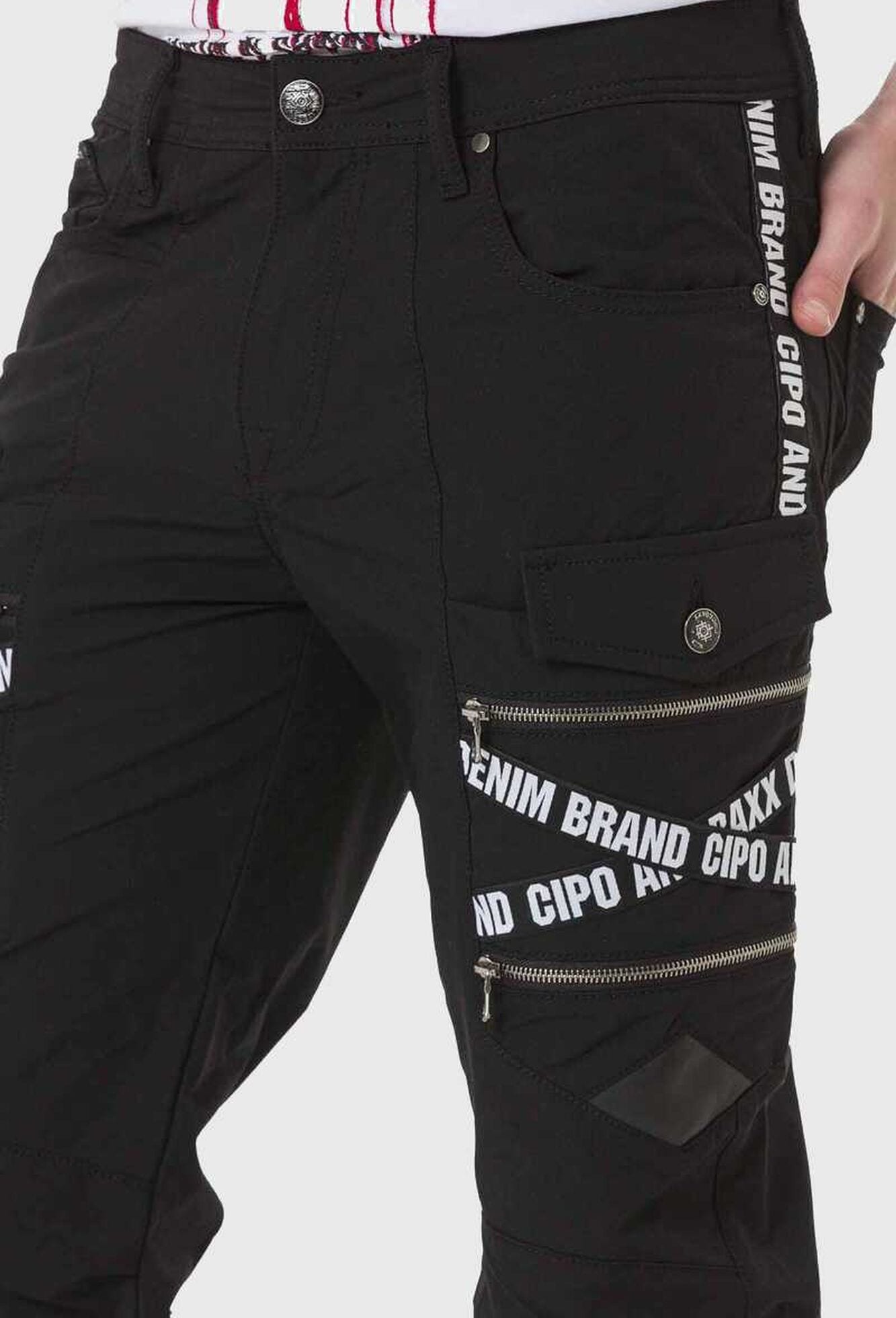 Cipo & Baxx Cargohose »Cipo & Baxx Hose«  mit Trendigen Markenschriftzügen