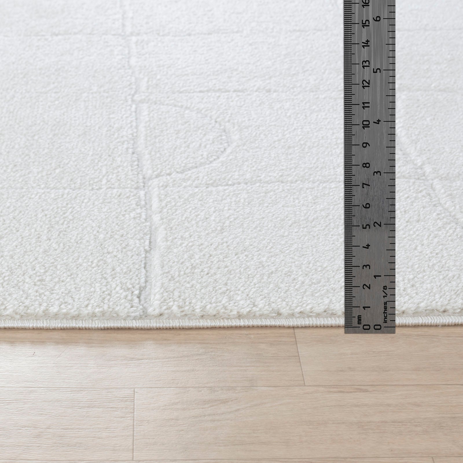 Livabliss Teppich »CAGLIARI«, rechteckig, 14 mm Höhe, Skandi Design, Modern Boho Kurzflor Wohnzimmerteppich, Schlafzimmer