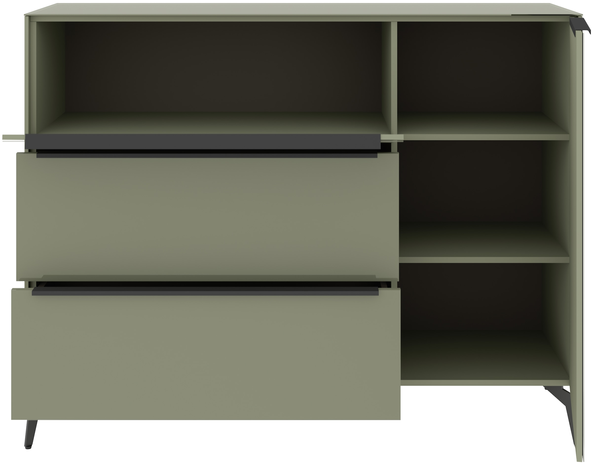 set one by Musterring Sideboard »Reno« 1 Stk. tlg. Mit Winkelfuß in diversen Farben, 109 cm Höhe & Farbauswahl