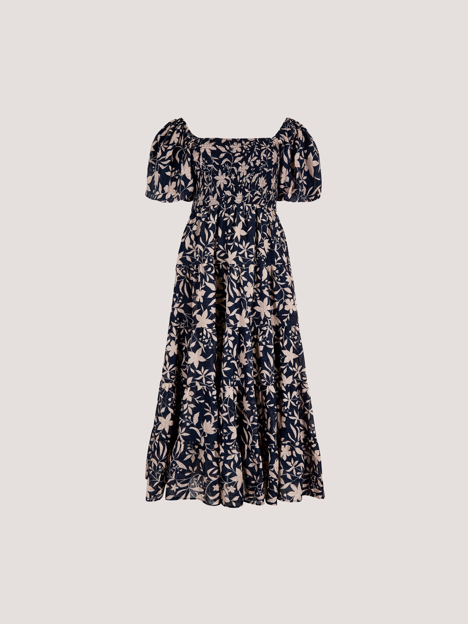 Apricot Druckkleid »Midikleid« mit Puffärmeln