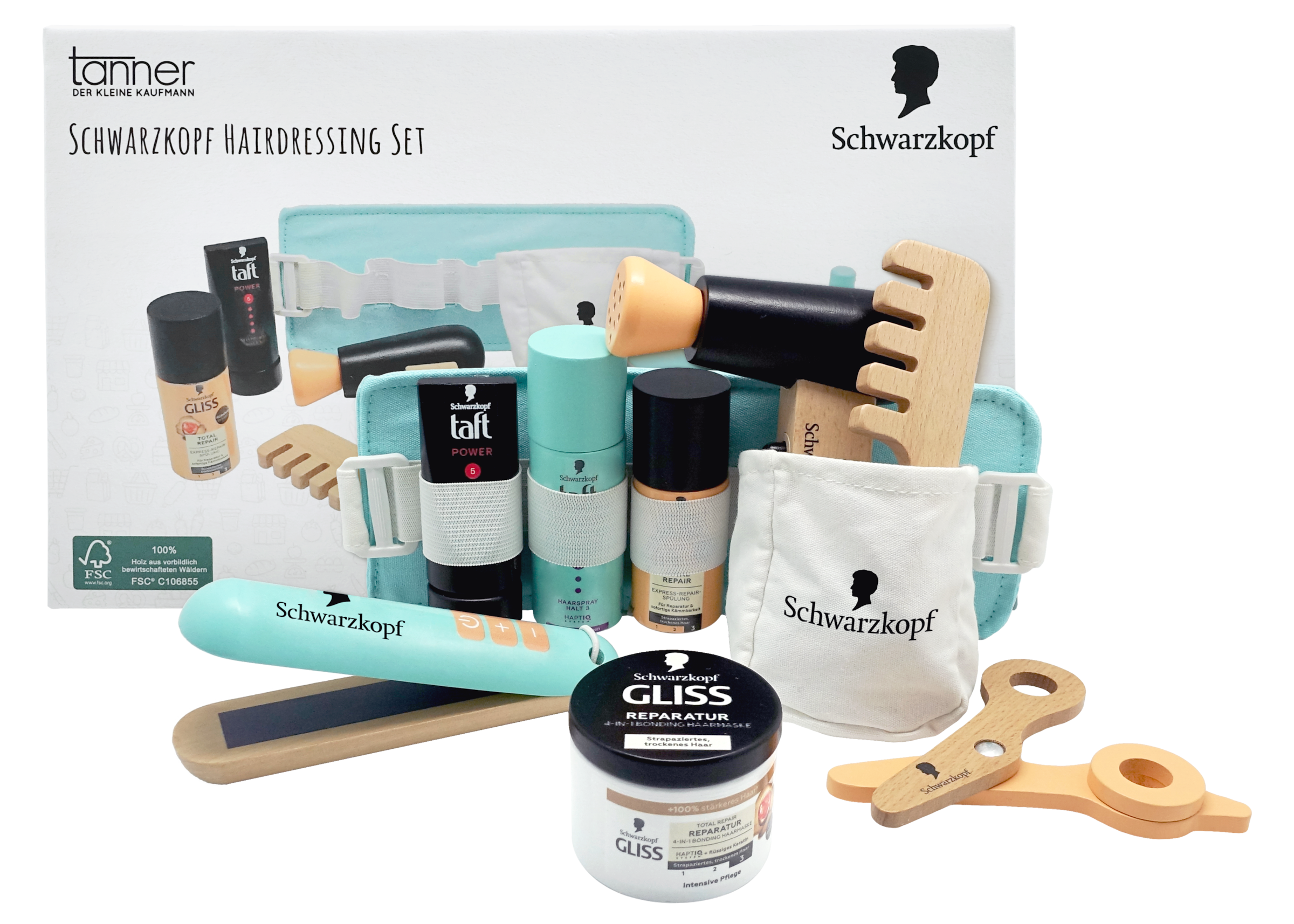 Tanner Kaufladensortiment »Hairdressing Set Schwarzkopf«