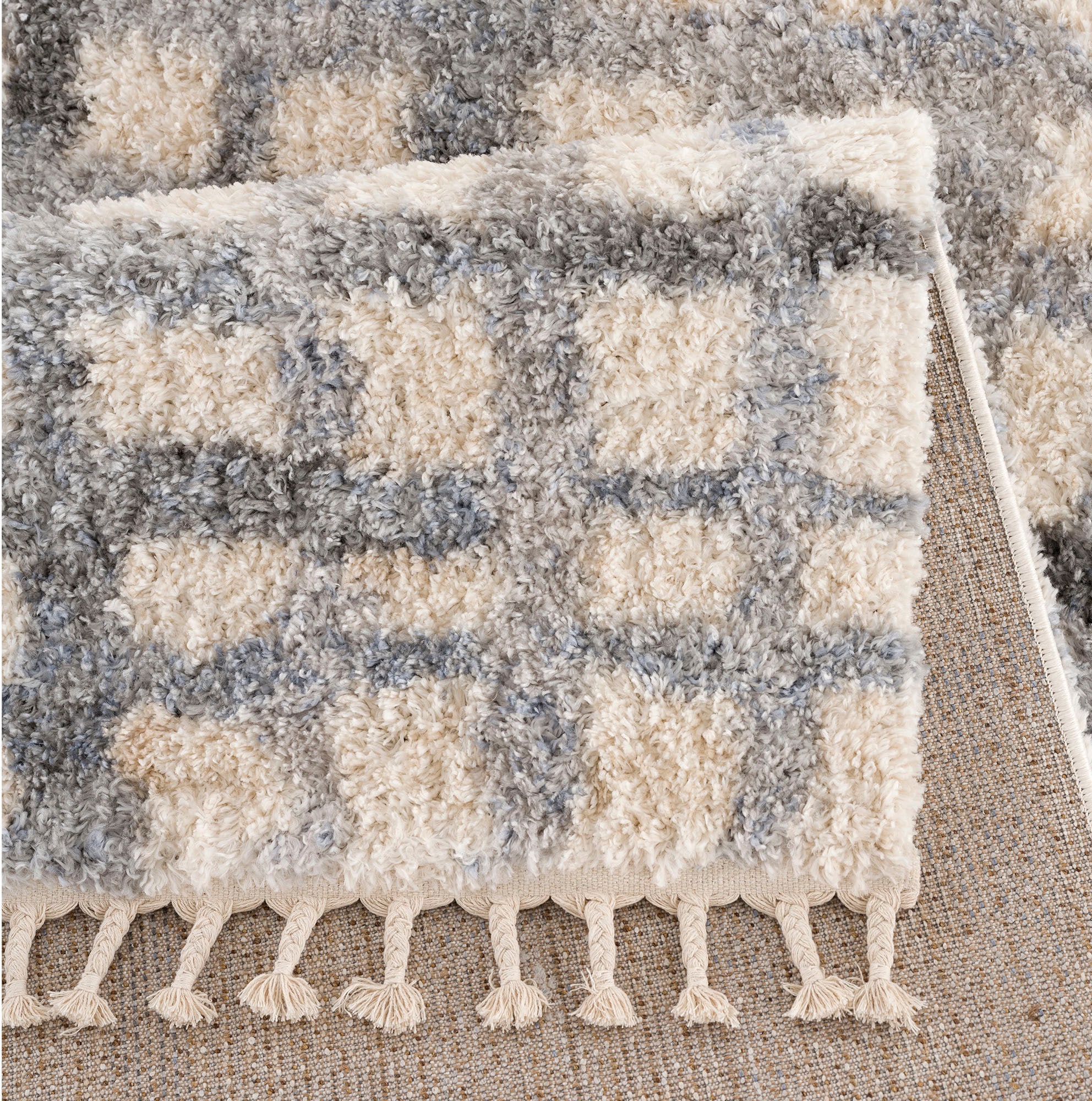 Sanat Hochflor-Teppich »Versay 1504«, rechteckig, 45 mm Höhe, Wohnzimmer, Langflor, Shaggy Teppich