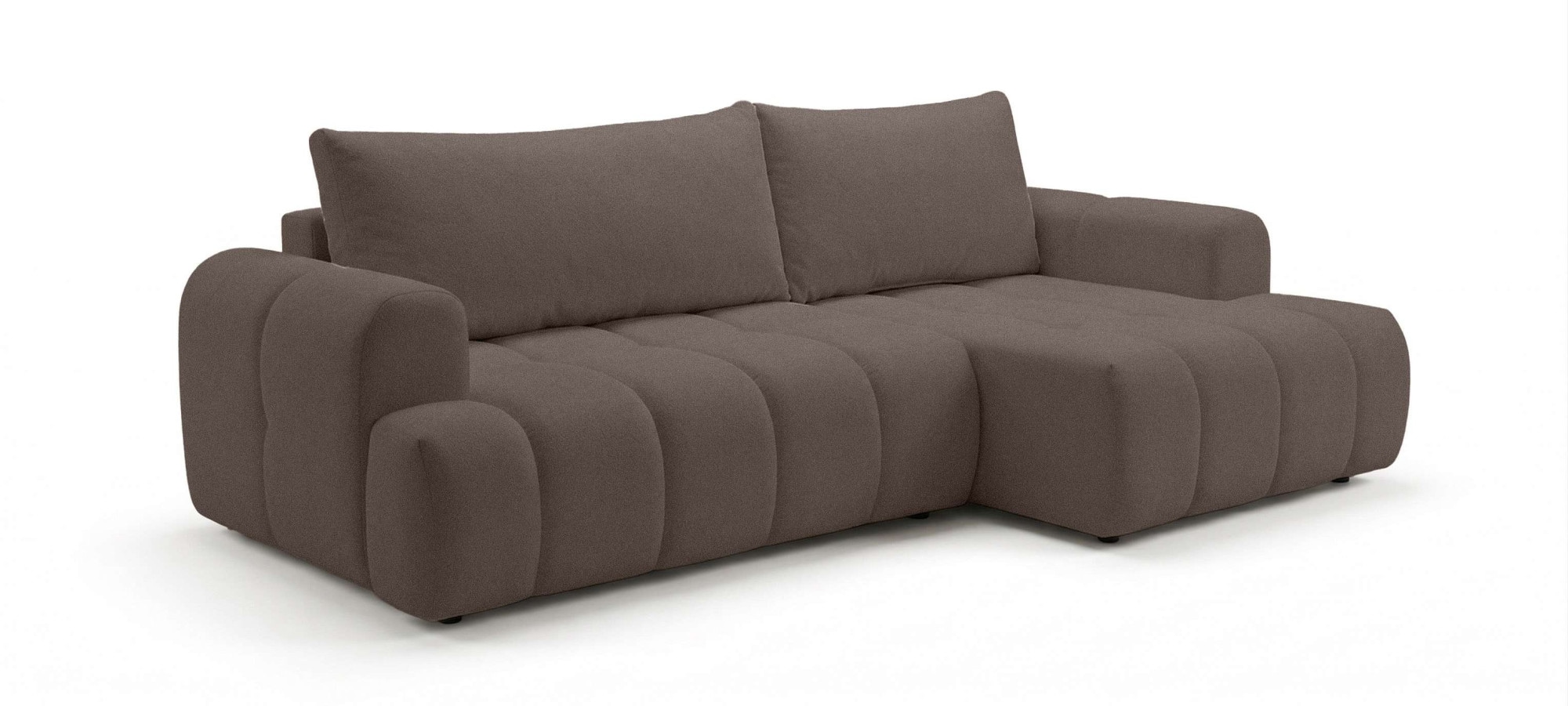 OTTO home Ecksofa »LIOORA Schlafsofa mit Bettkasten, Breite 265 cm, Verlässliche Qualität« L-Form mit Bettfunktion und Bettkasten, Recamiere rechts/links