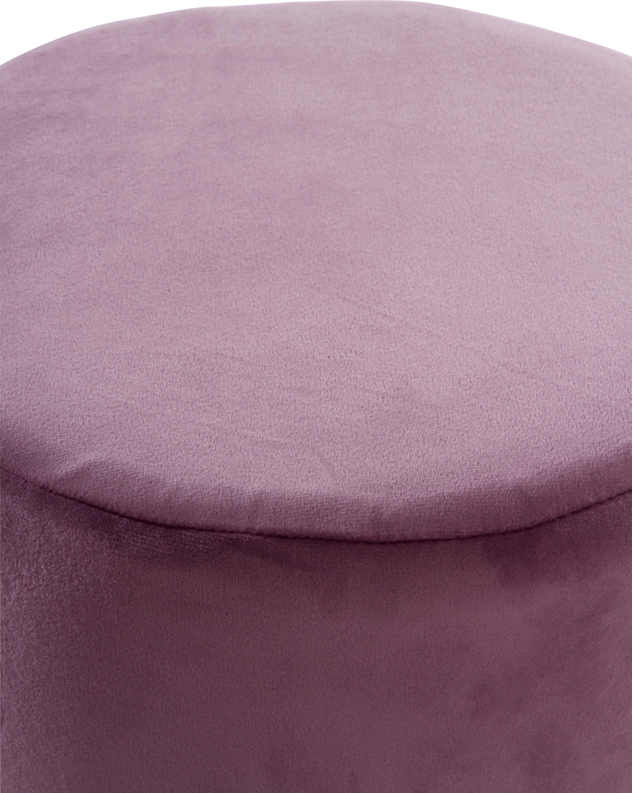 my Flair Hocker, mit 4 Füßen in natur/rose