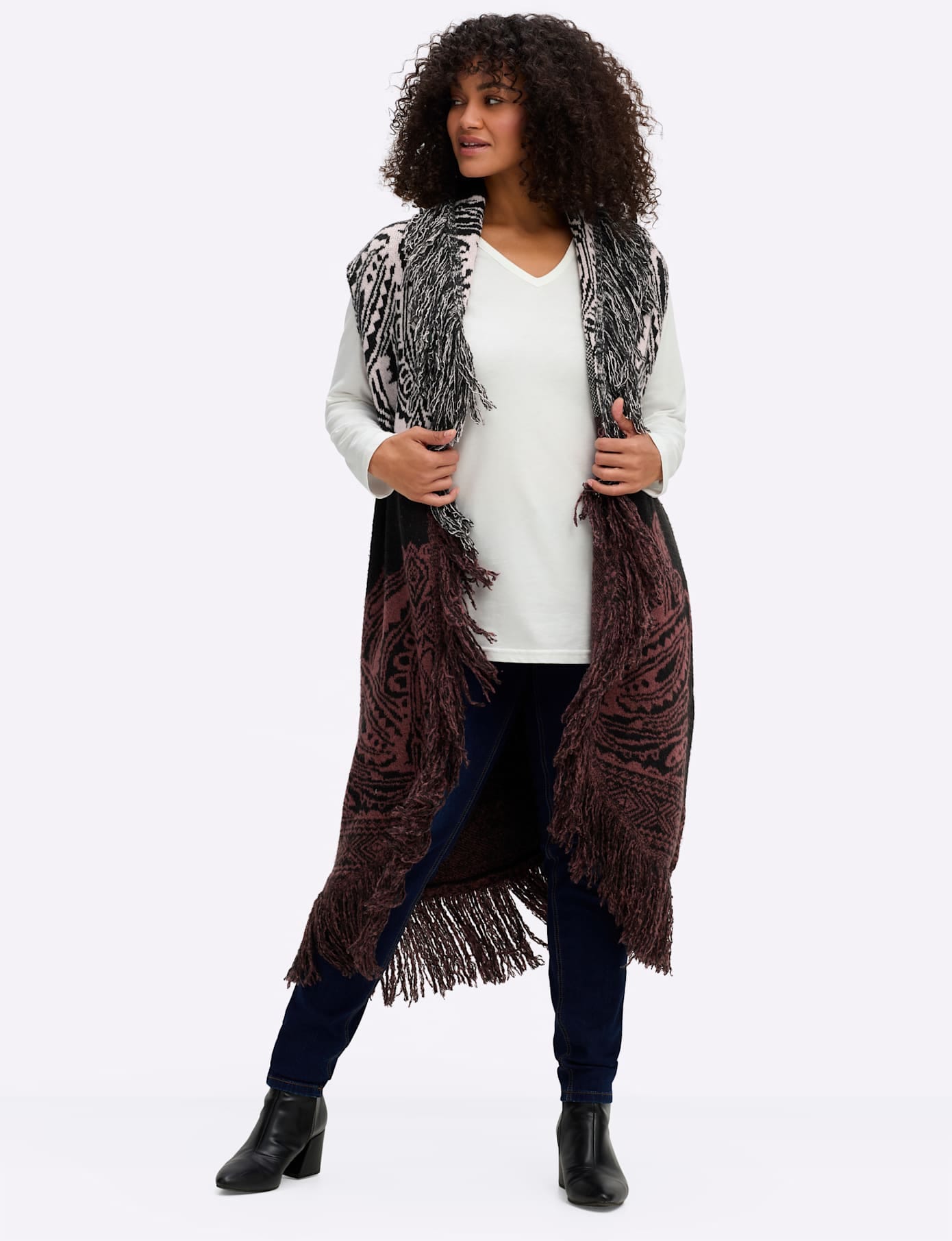 Sheego By Joe Browns Fransenweste, Größe 56/58