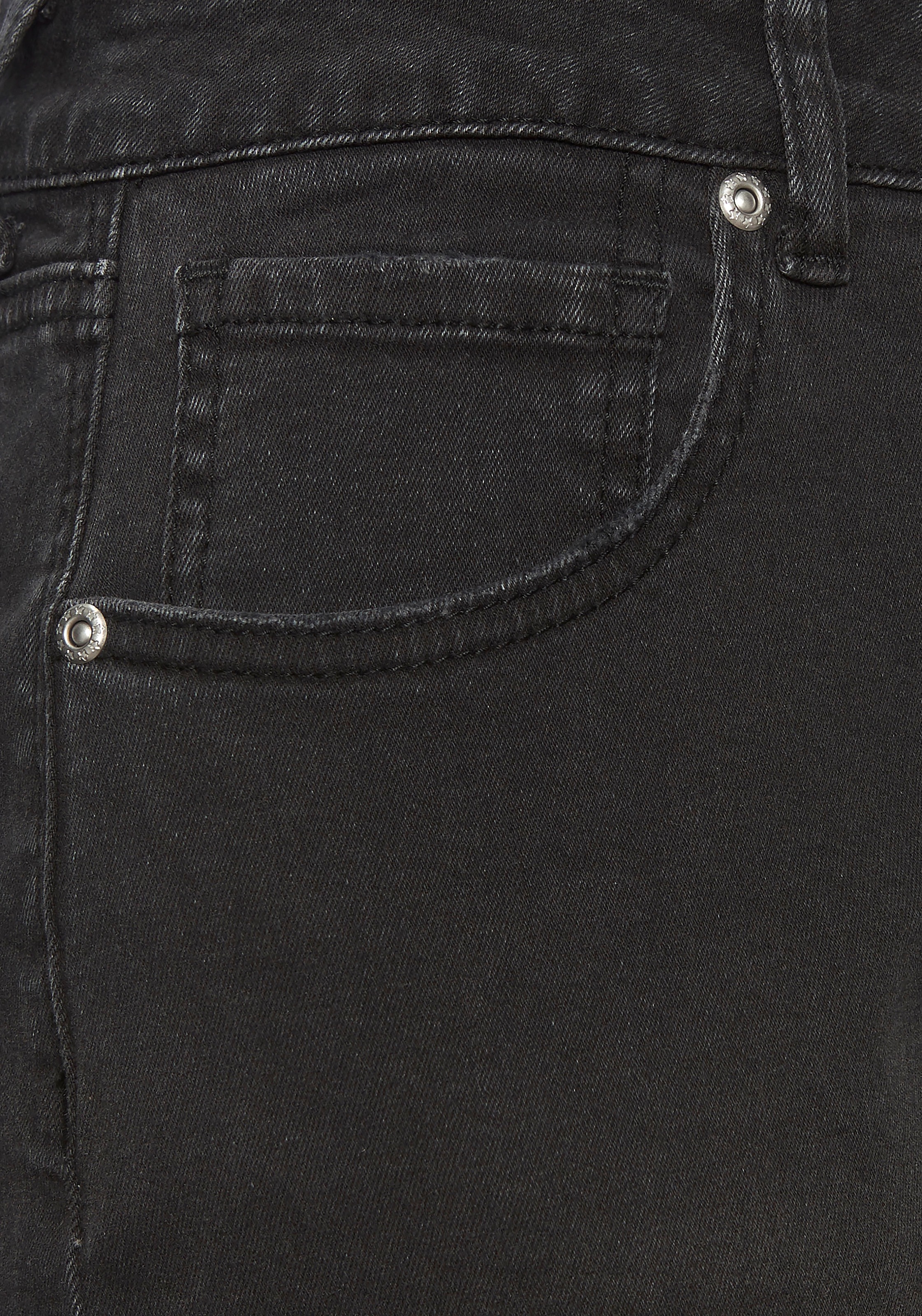 LASCANA Mom-Jeans, mit hohem Bund. elastische Denimware