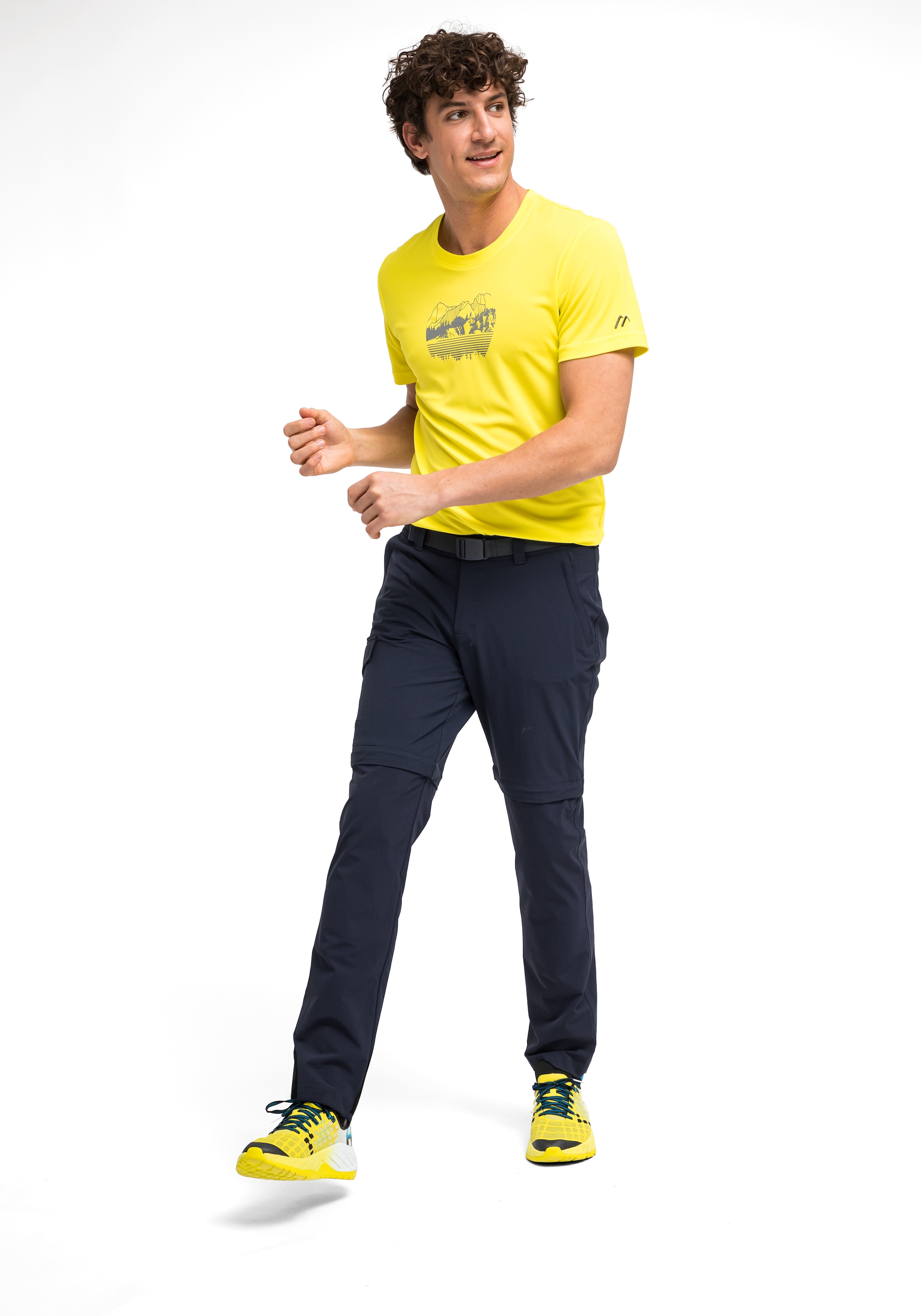 Maier Sports Funktionshose »Torid slim zip«, Herren Wanderhose, zipp-off Outdoor-Hose, 4 Taschen, Slim Fit