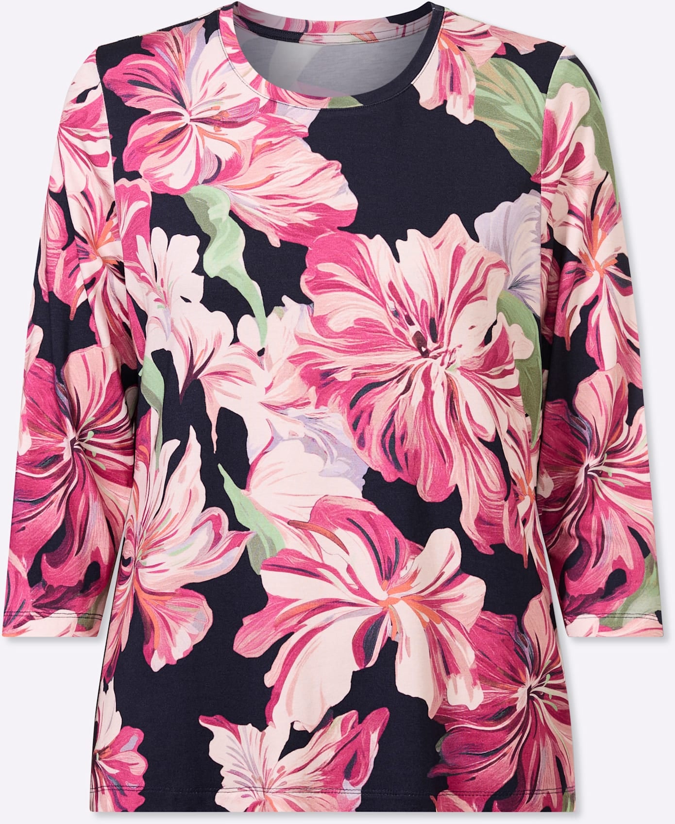 Lady 3/4-Arm-Shirt »Rundhals-Shirt« 1 tlg.