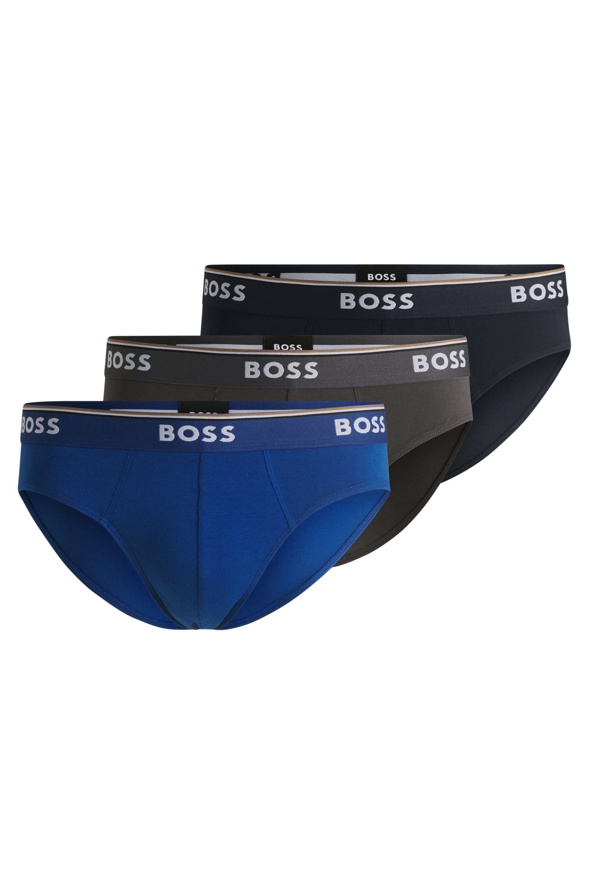 BOSS Slip, (Packung, 3er-Pack), mit Logo Webbund