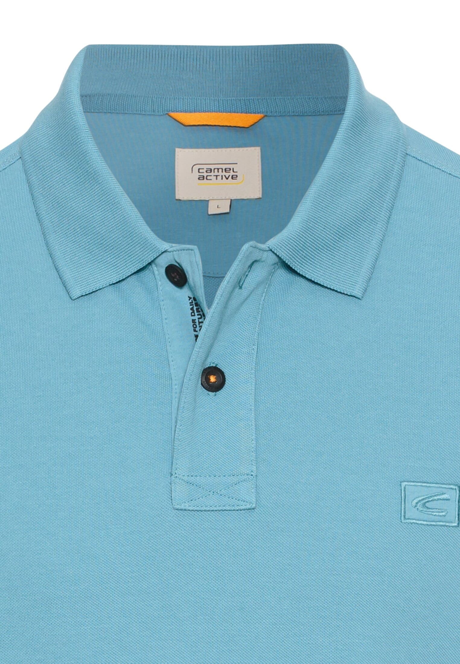 camel active Poloshirt mit Logo-Stickerei