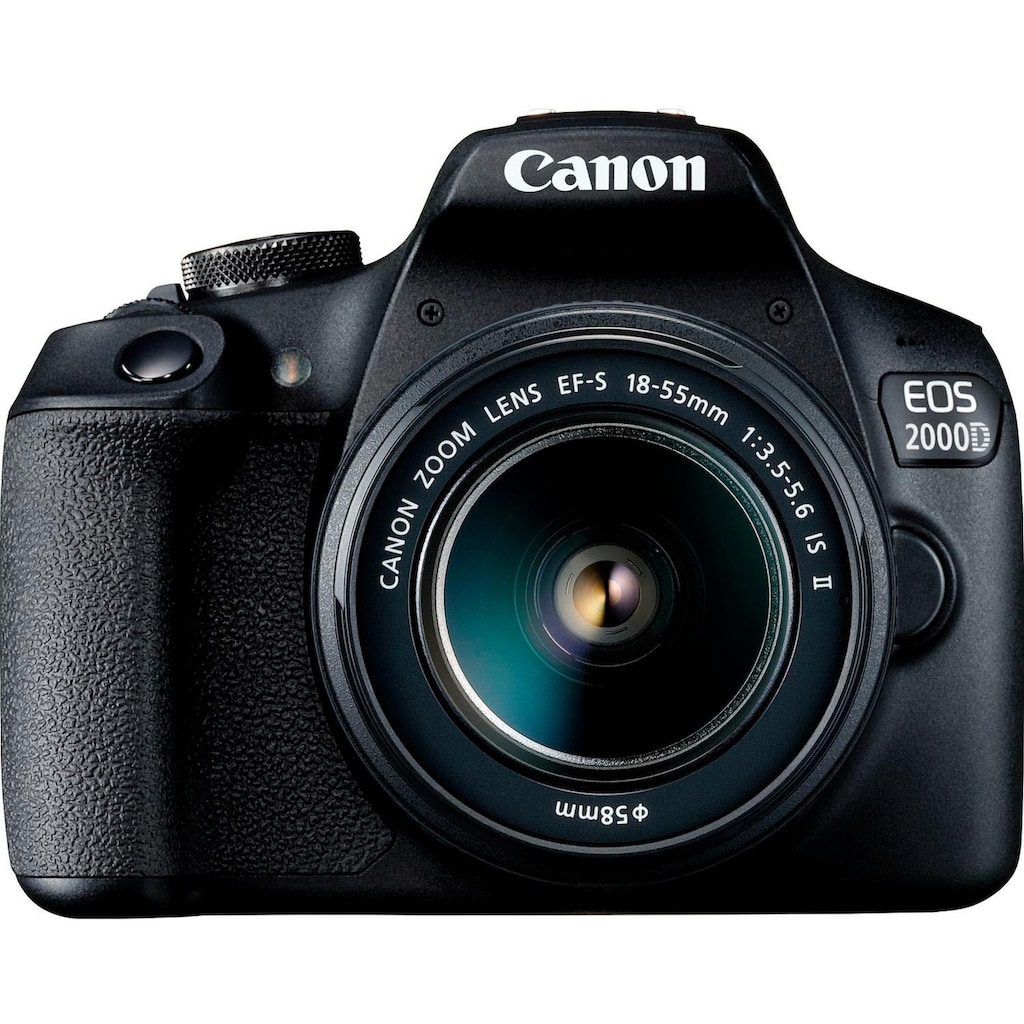 Canon Spiegelreflexkamera »EOS 2000D Kit«, EF-S 18-55 IS II, 24,1 MP, NFC-WLAN (Wi-Fi)