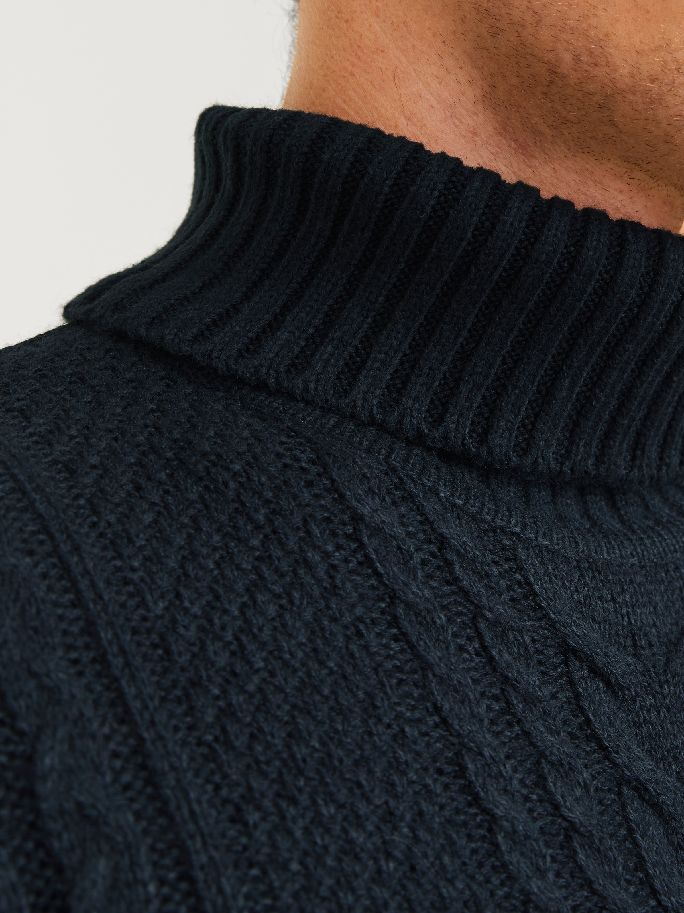 Jack & Jones Rollkragenpullover »JJCRAIG KNIT ROLL NECK AW24«, mit Zopfmuster