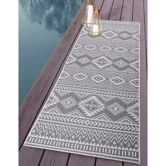 Carpet City Läufer »Palm«, rechteckig, Wetterfest & UV-beständig, für  Balkon, Terrasse, Küche, flach gewebt bei OTTO