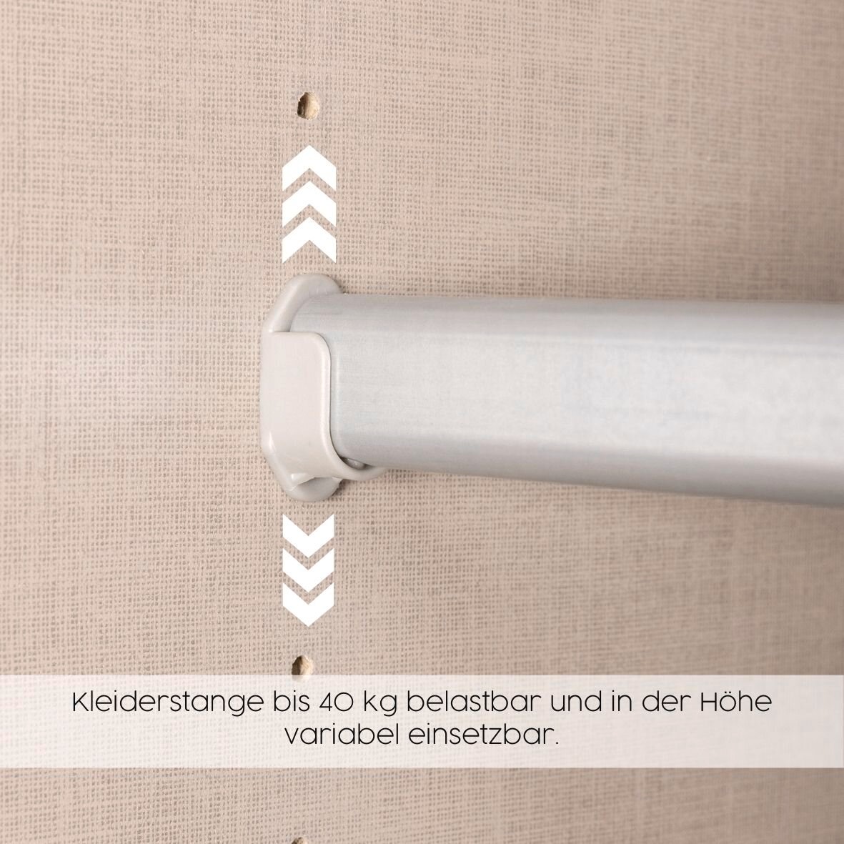 OTTO home Kleiderschrank »Schwebetürenschrank Schrank Garderobe Wäscheschrank BAVENO« in 3 Ausstattungen BASIC/CLASSIC/PREMIUM (mit Soft-Close-Funktion),  in moderner Loft-Optik mit Griffleisten aus Metall MADE IN GERMANY