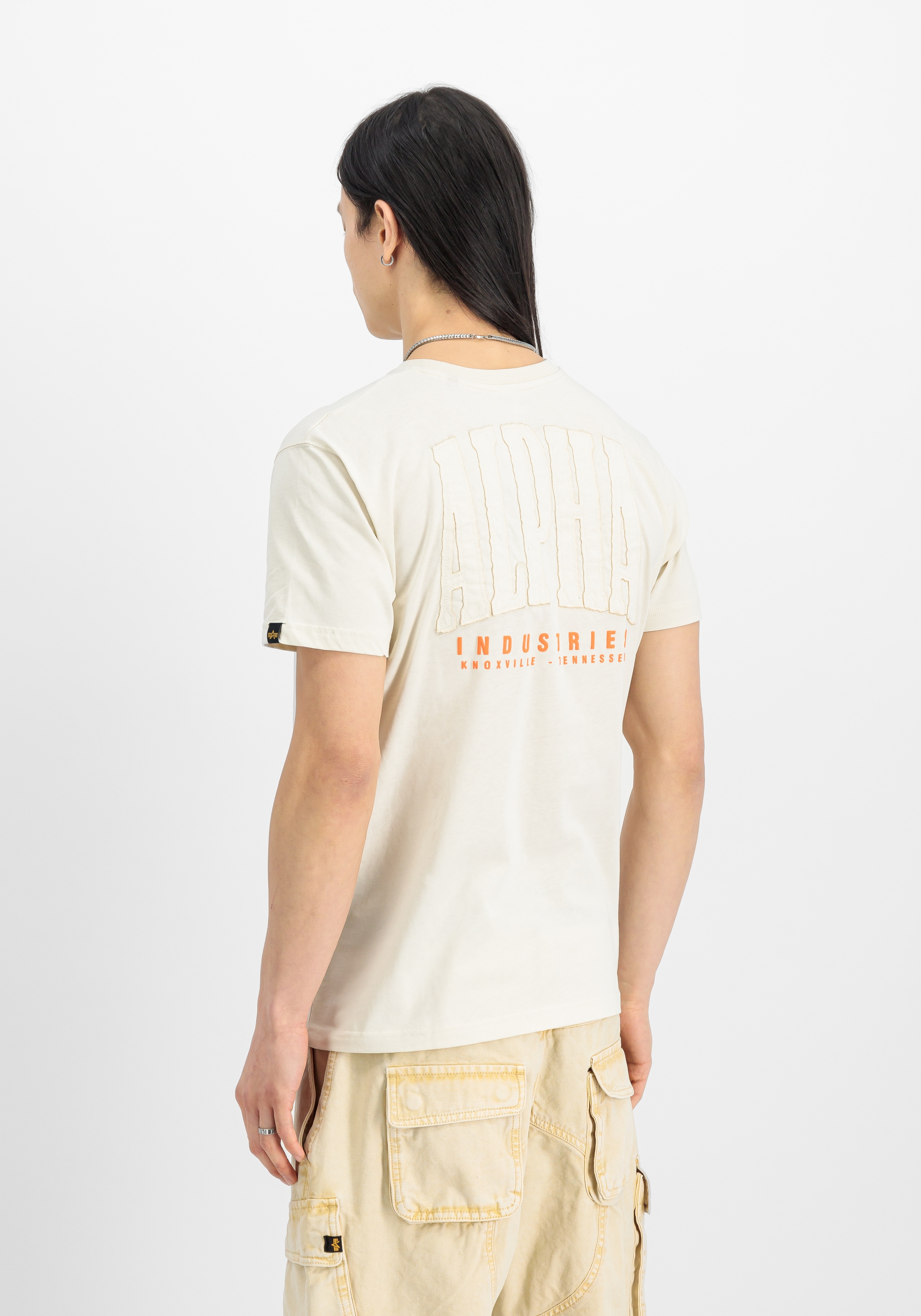 Alpha Industries T-Shirt »Alpha Industries Men - T-Shirts Coach T-Shirt Back Embroidery«