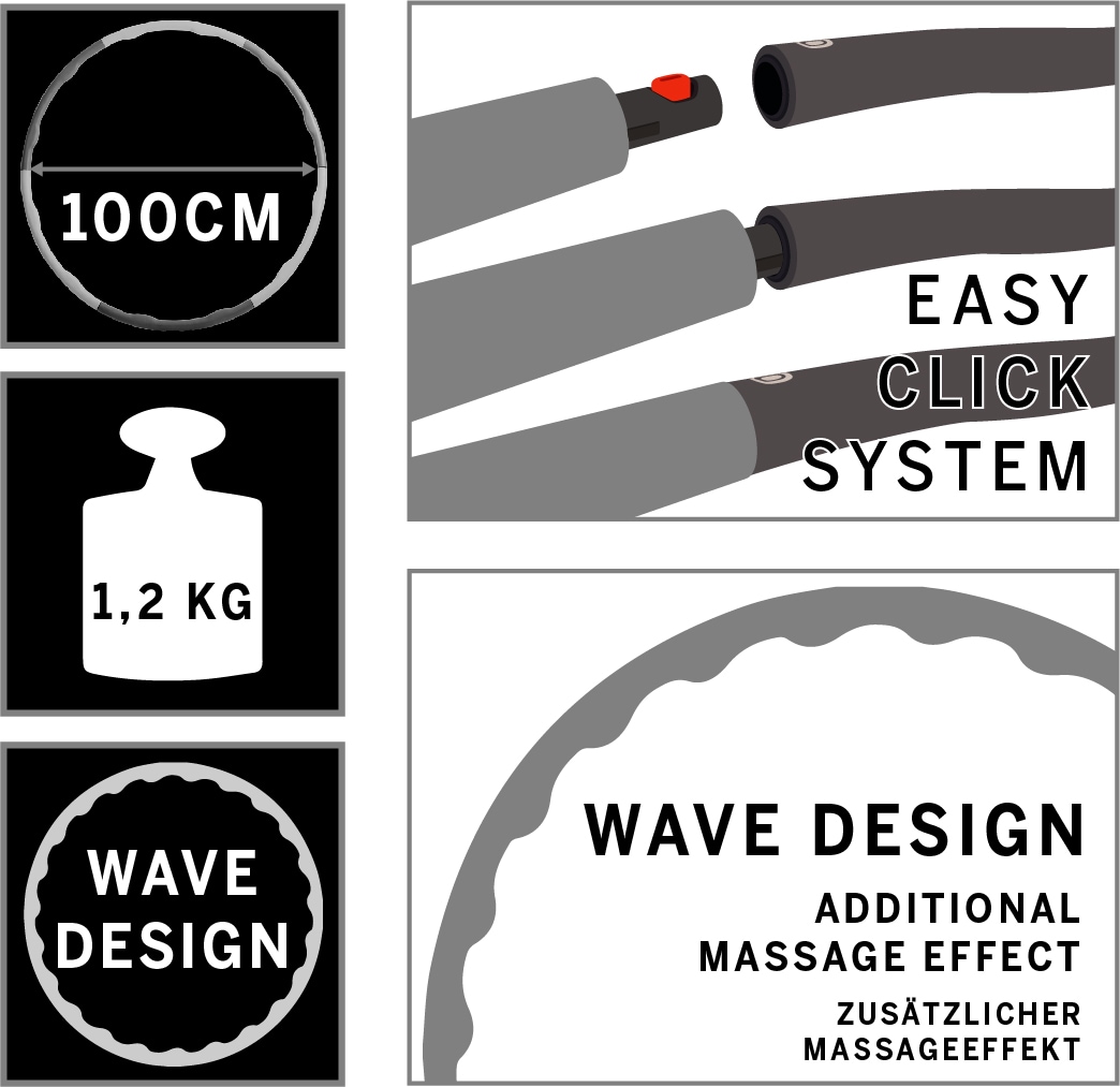 Schildkröt Hula-Hoop-Reifen »itness-Hoop 100cm (Power Ring)«