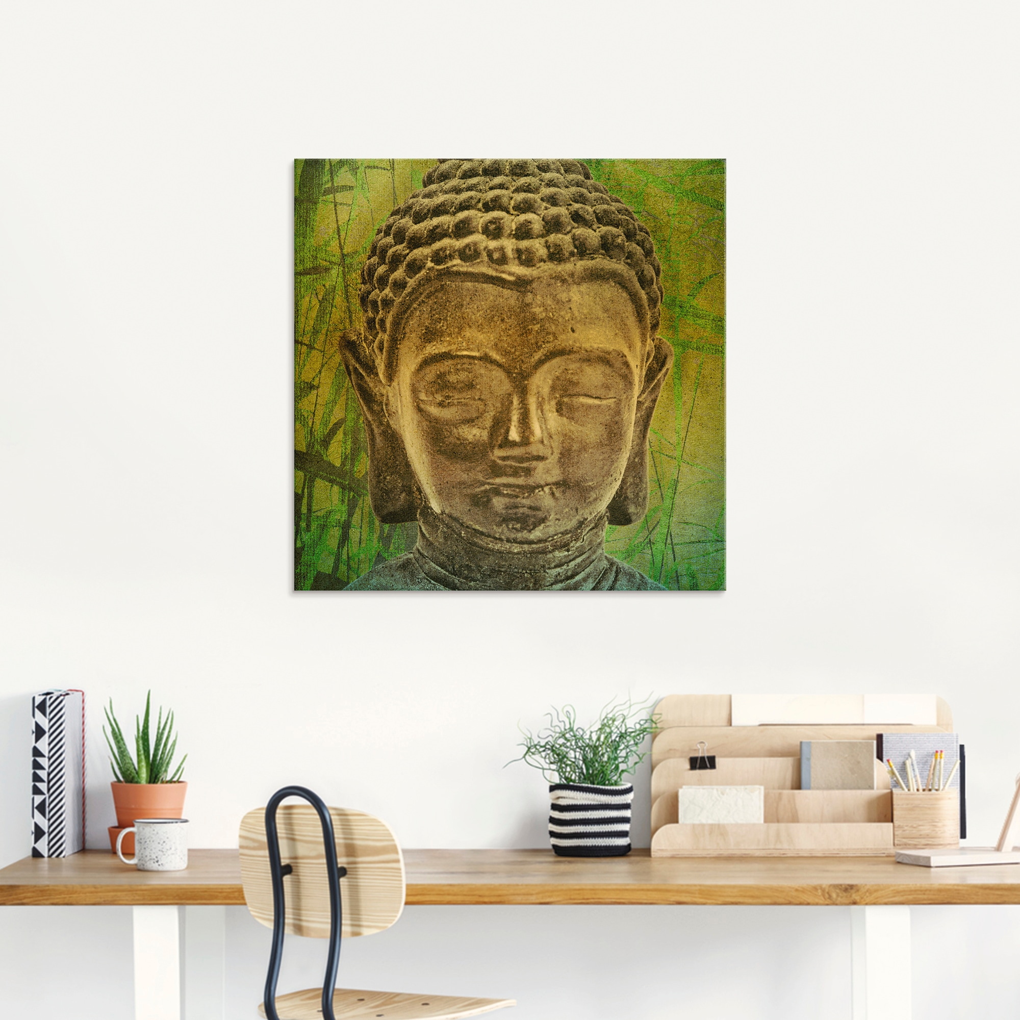 Artland Glasbild »Buddha II«, Religion, (1 St.), in verschiedenen Größen
