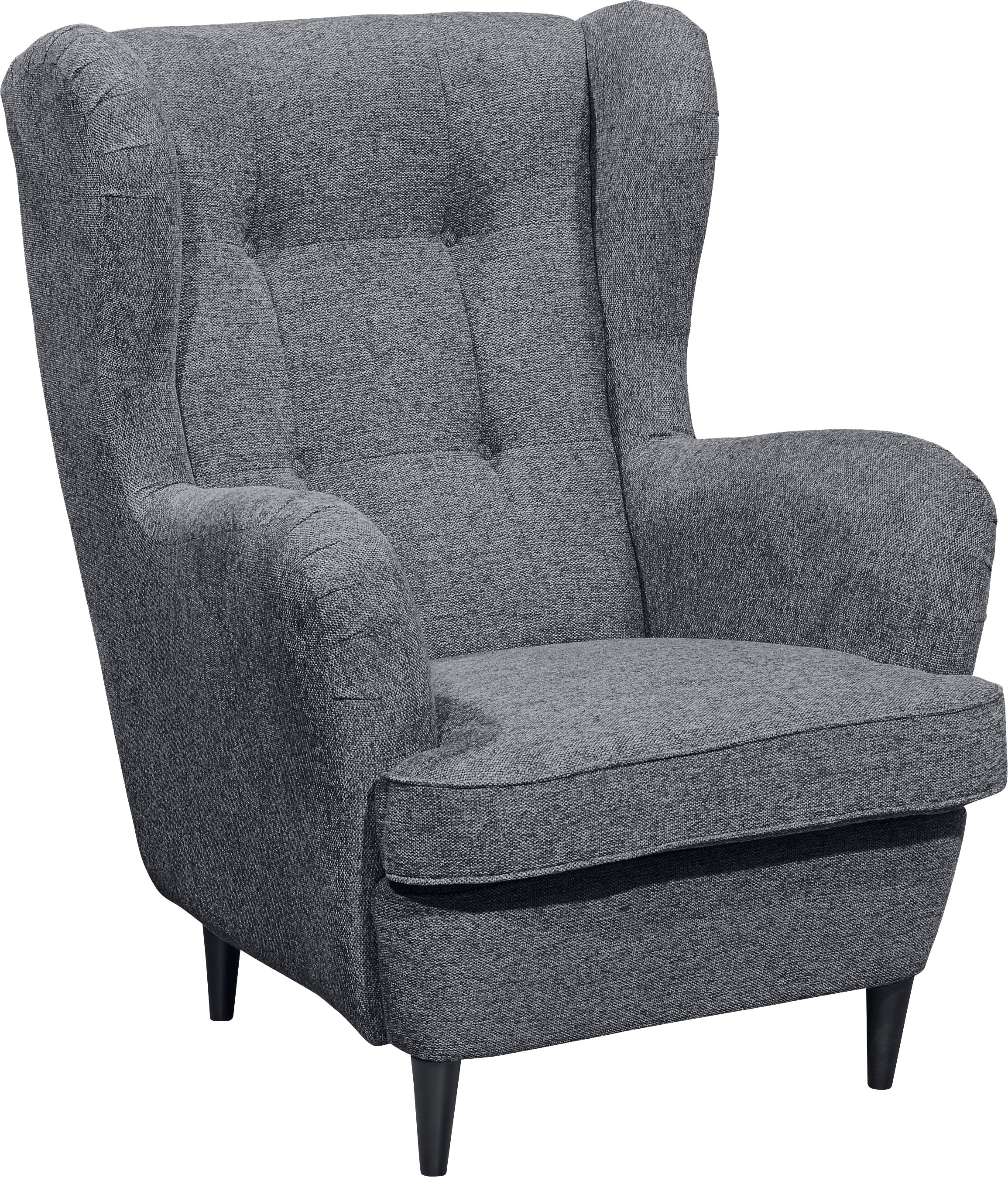 ED EXCITING DESIGN Ohrensessel »Oskar« mit Massivholzfüßen