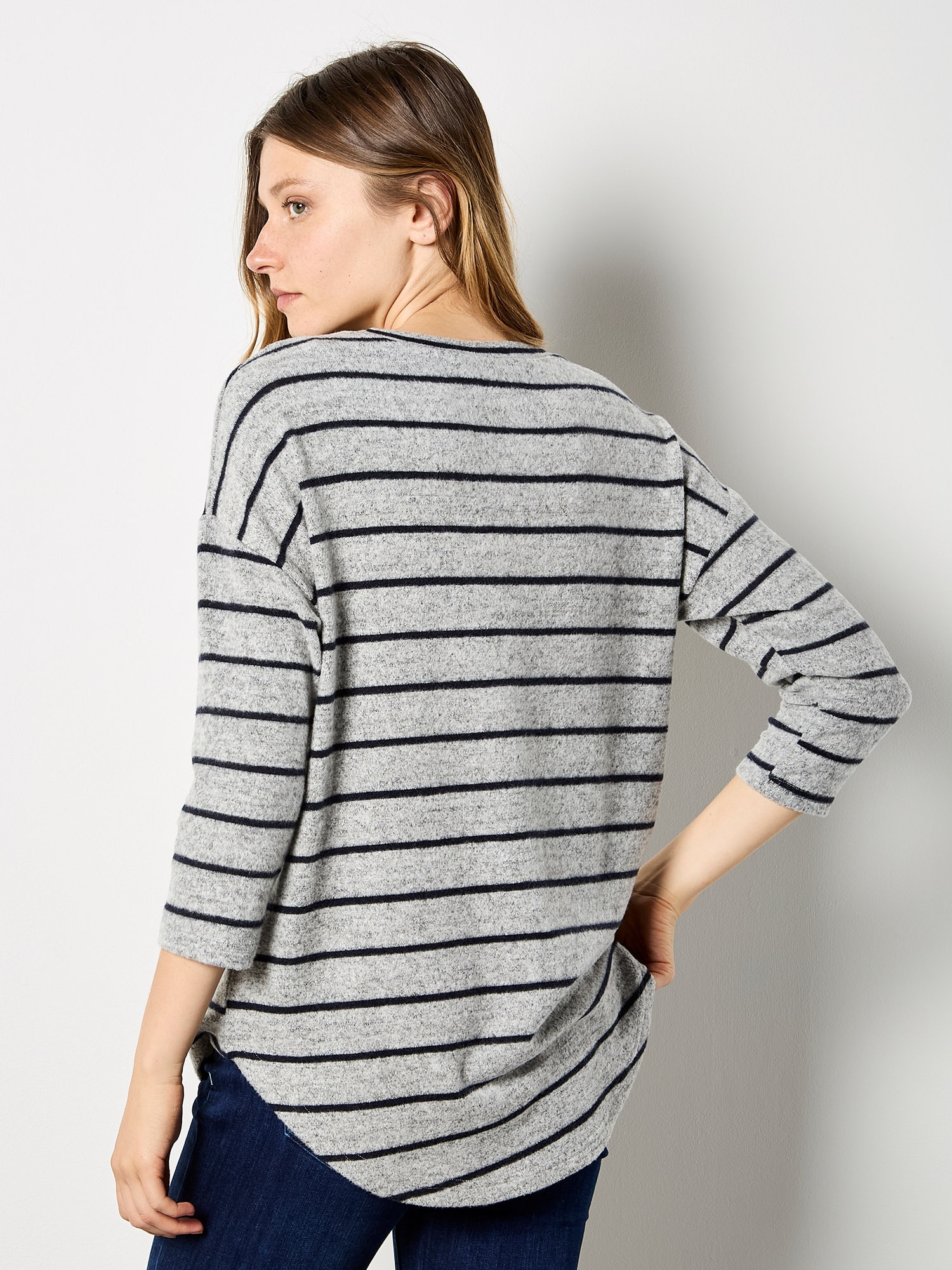 Apricot Shirttop »Top« mit Streifen