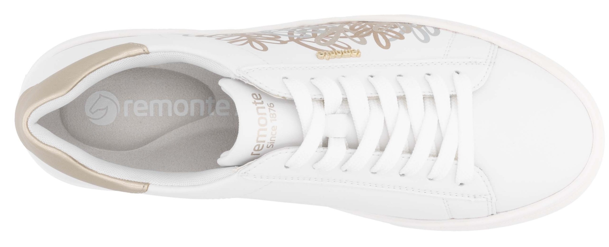Remonte Plateausneaker, Schnürschuh, Freizeitschuh, Halbschuh mit Kontrastbesatz