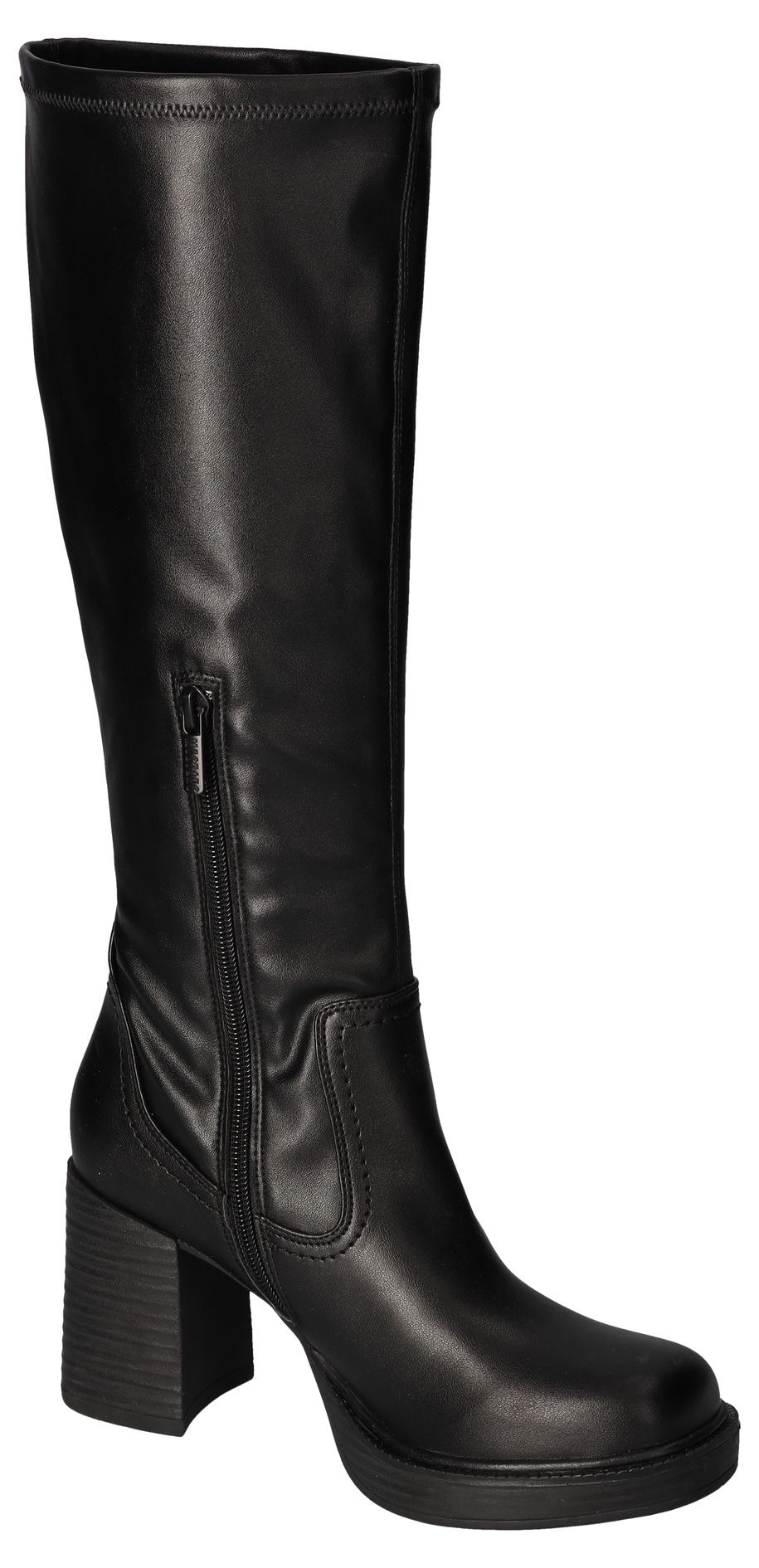 Mustang Shoes Stiefel, Plateaustiefel, Stretchstiefel, Langschaftstiefel mit Blockabsatz
