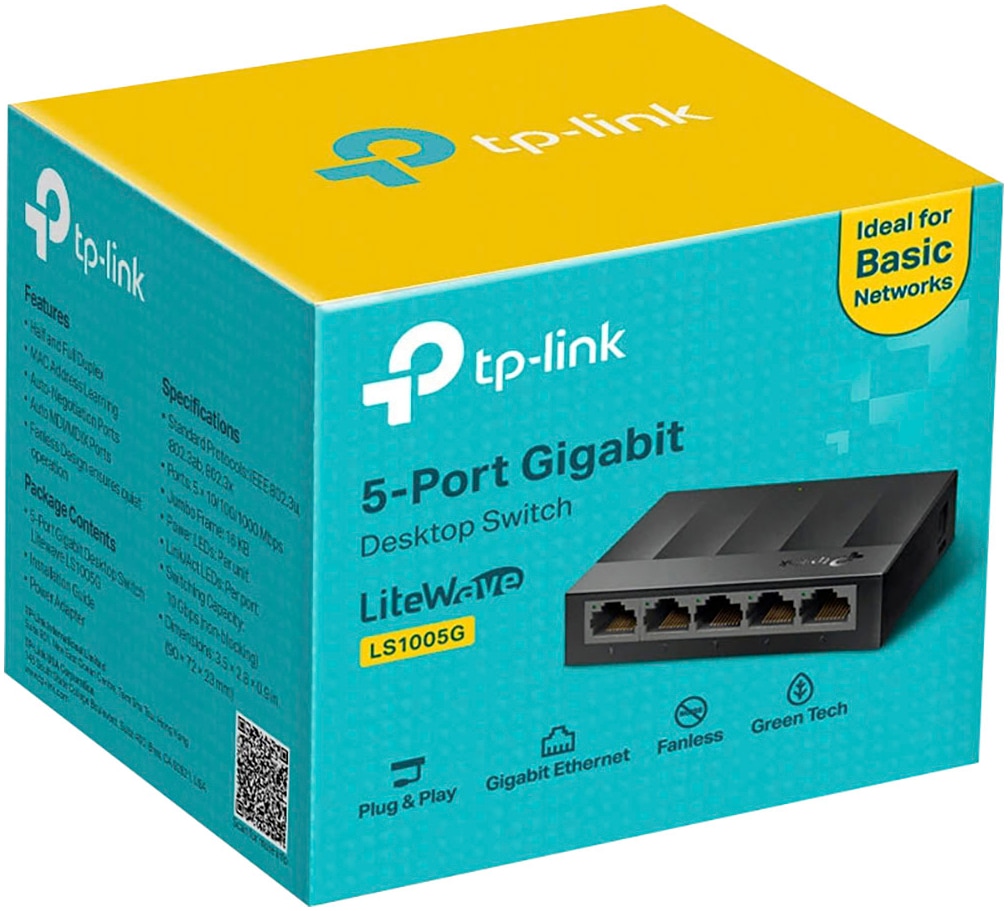 TP-Link Netzwerk-Switch »LS1005G LiteWave 5-Port Gigabit Desktop Switch«