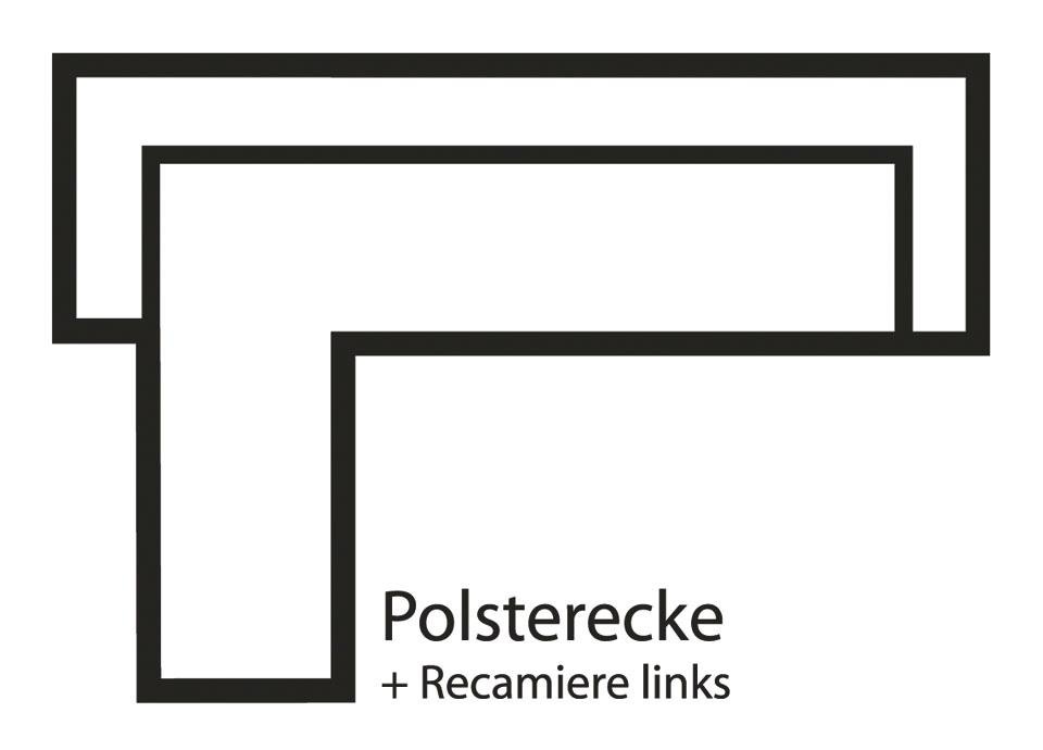 3C Candy Ecksofa »Beatrice Designsofa in moderner Retrooptik, bequem und extravagant«, mit Rückensteppung im Rautenmuster, Ohrenbacken Optik, L-Form