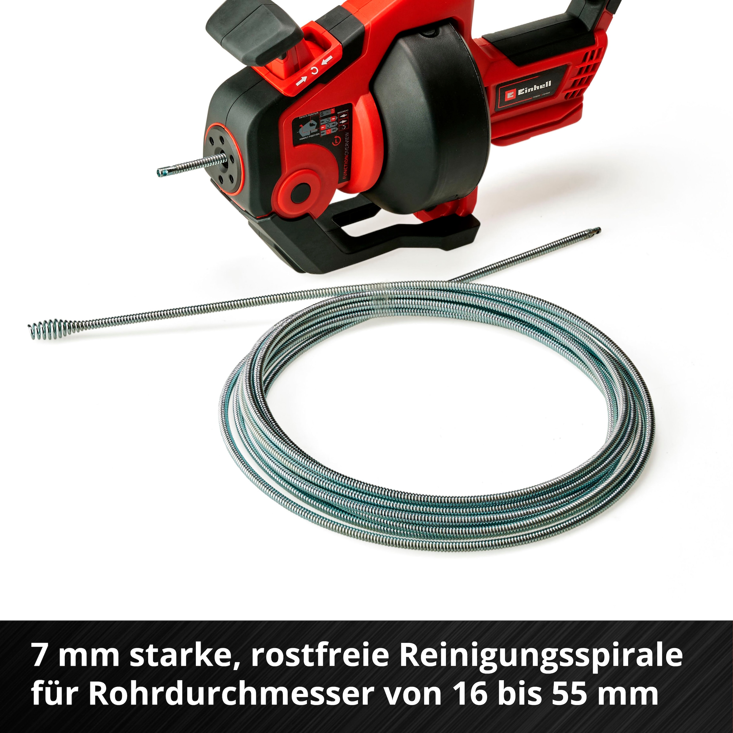 Einhell Rohrreinigungsspirale »Power X-Change  TE-DA 18/760 Li Solo« Power X-Change, ohne Akku und Ladegerät