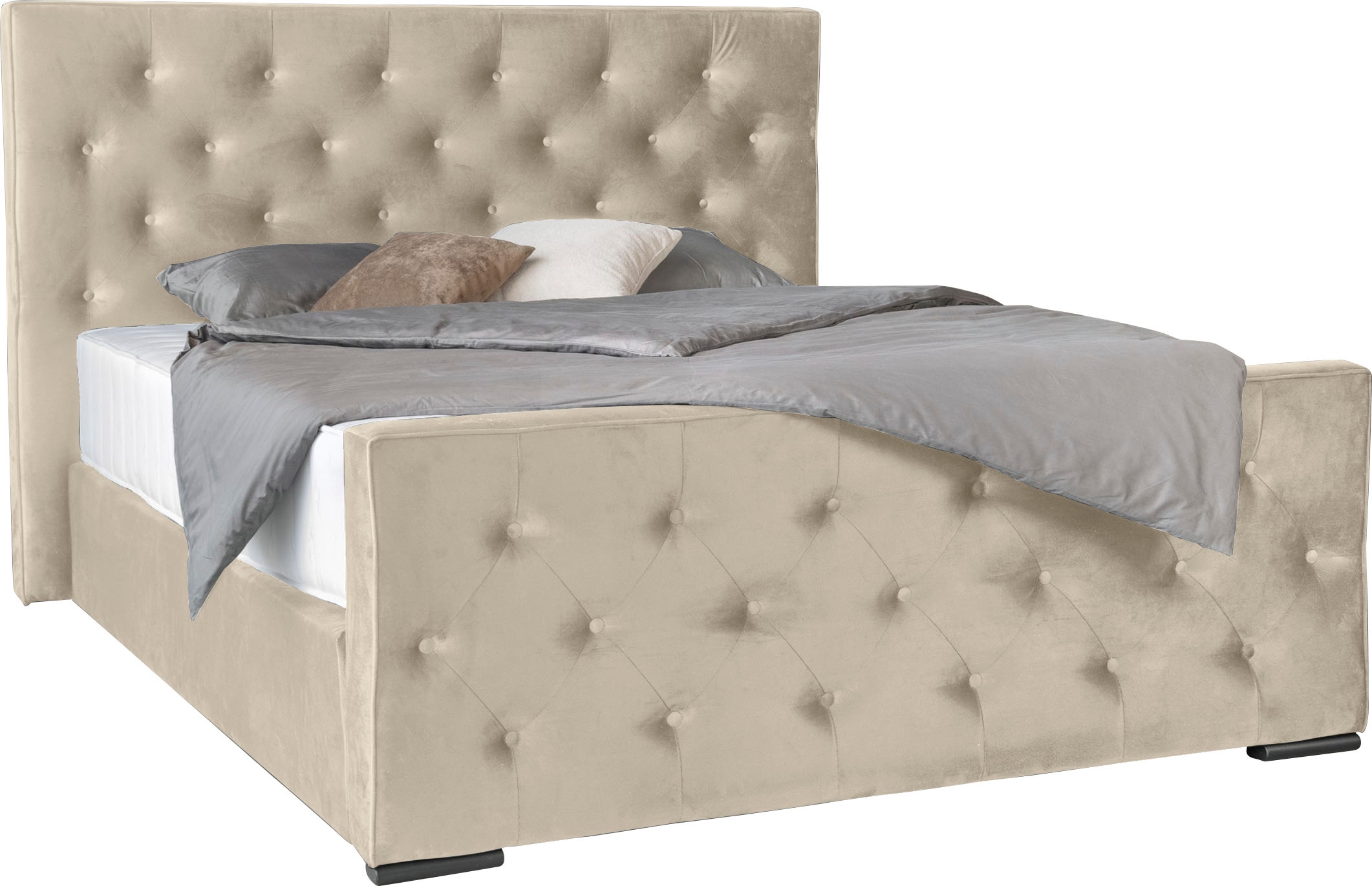 COLLECTION AB Boxspringbett »Florence inkl. Kingsize (28 cm) Matratze (H3) mit integriertem Topper«, inkl. Bettkasten, erhältlich in der Breite 180 cm