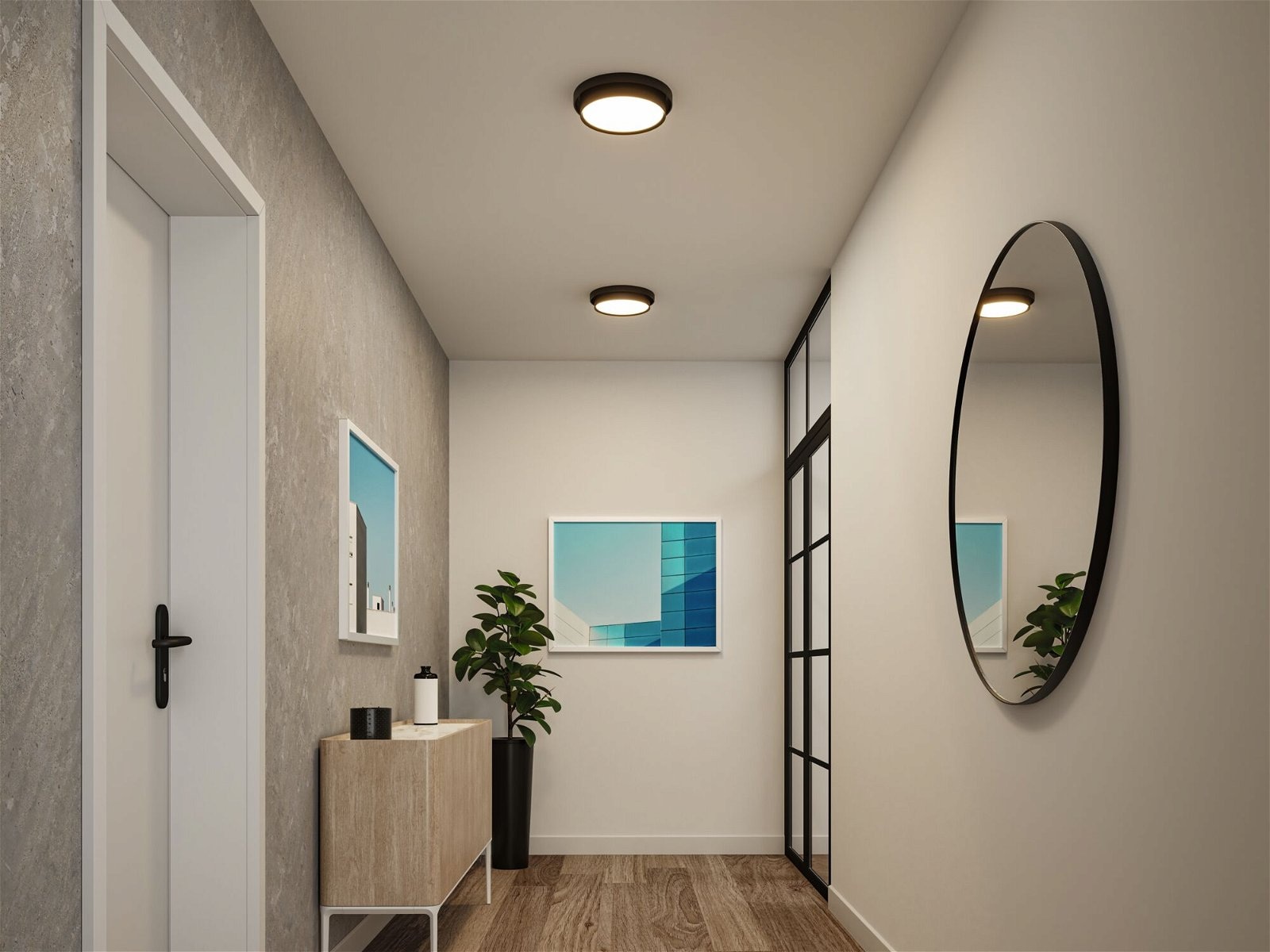 Paulmann LED Deckenleuchte »Malik 15W 230V 2700K Kunststoff«, 1 flammig, 3-step-dimmbar