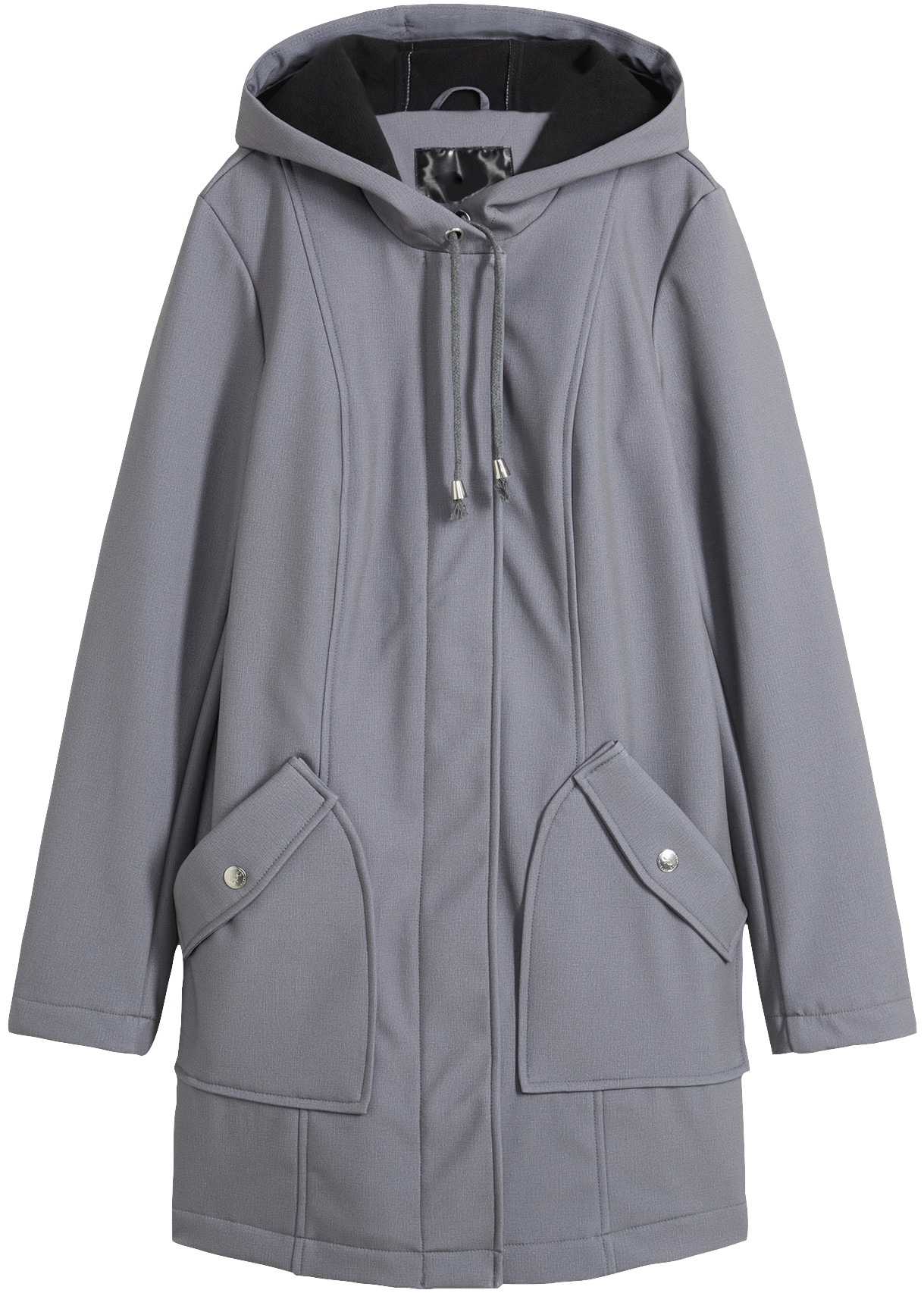 bonprix Softshelljacke sportlicher Stil, gerade Passform, mit Zwei-Wege-Reißverschluss
